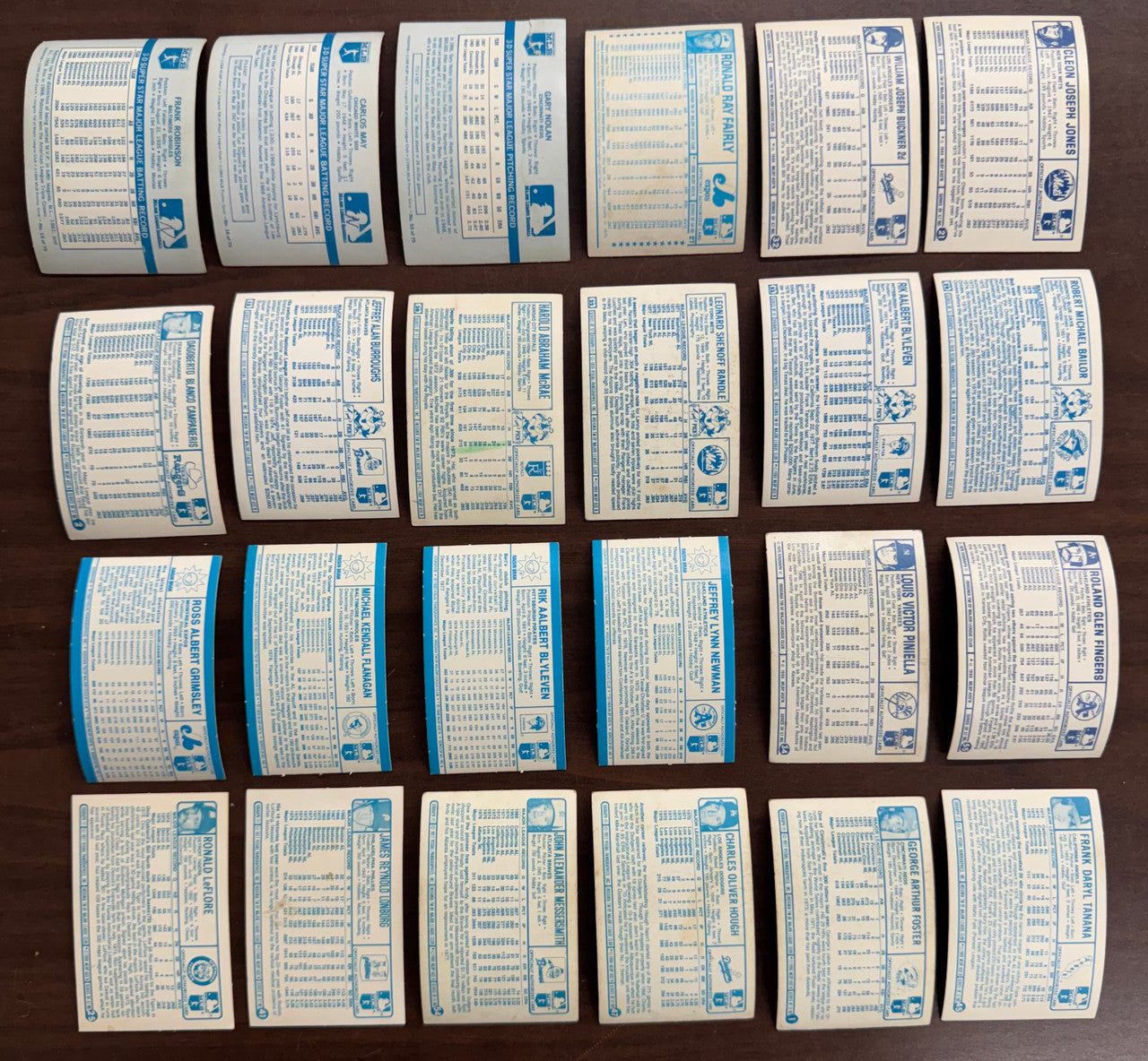 1970-1980 Kellogg's Baseball Lot of 82 w/ Dupes Low Grade