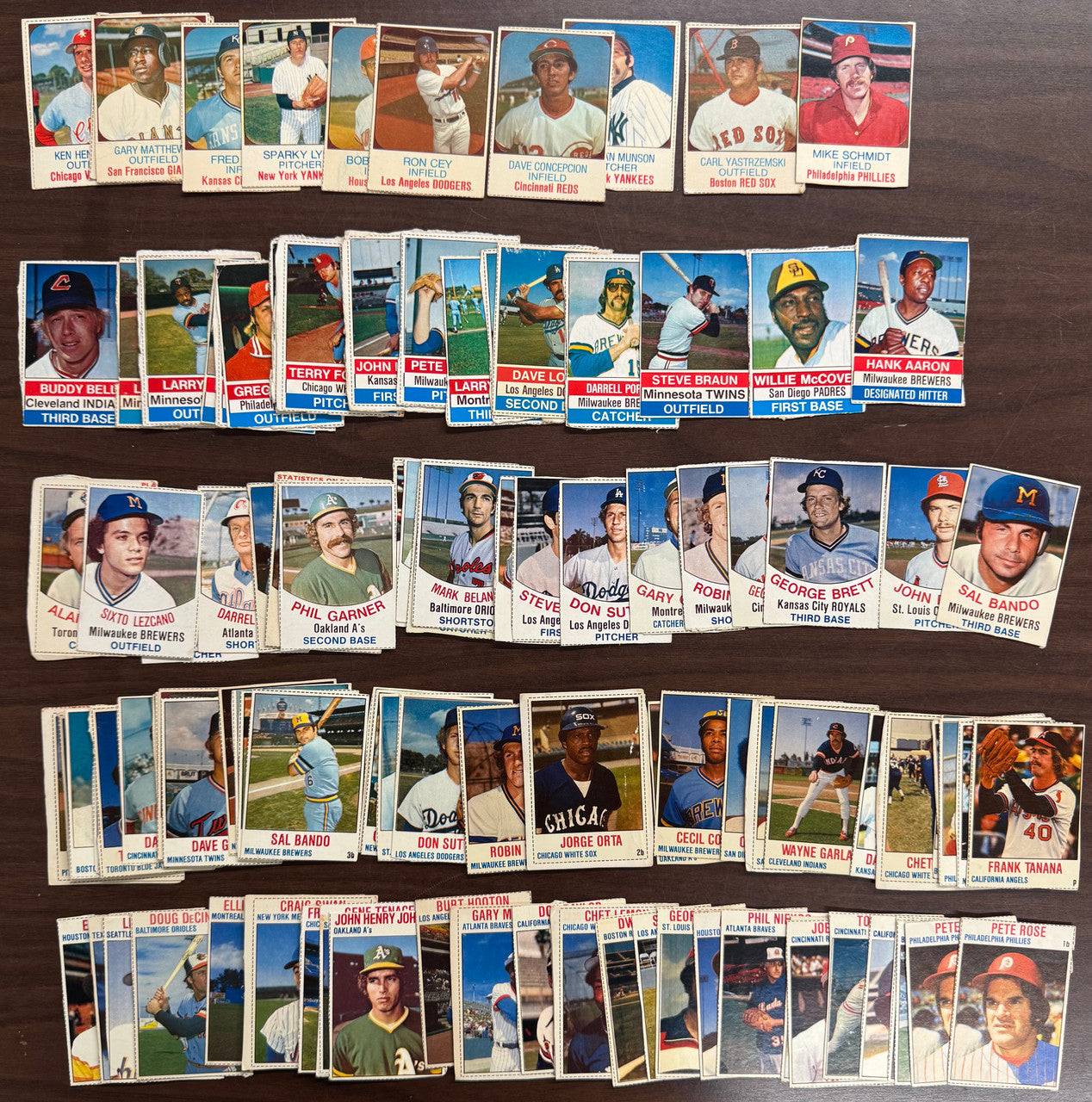1975-79 Hostess Baseball Lot of 123 w/ Stars & HoFers Low Grade
