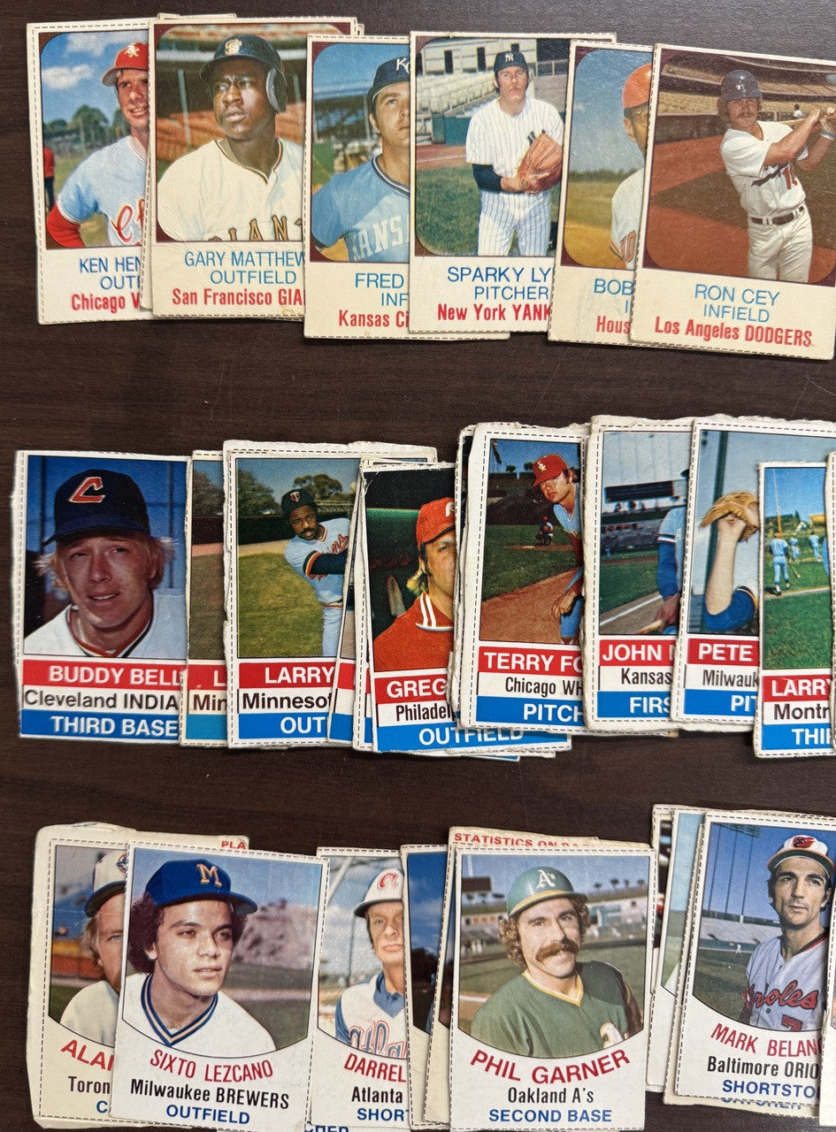 1975-79 Hostess Baseball Lot of 123 w/ Stars & HoFers Low Grade