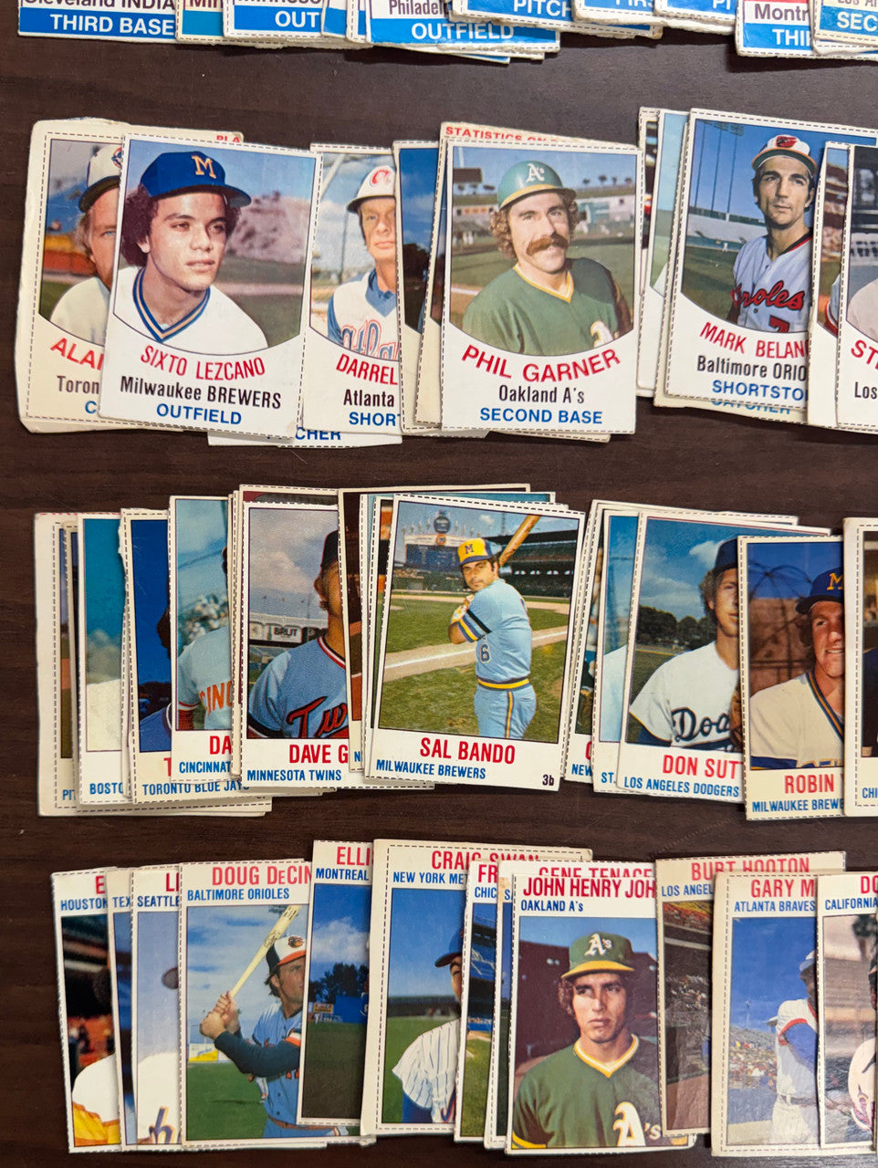 1975-79 Hostess Baseball Lot of 123 w/ Stars & HoFers Low Grade