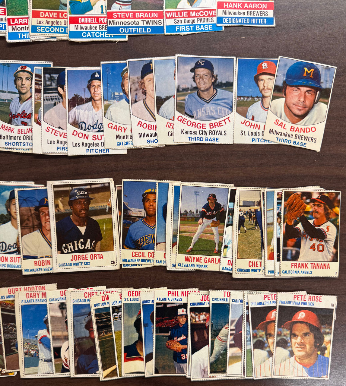 1975-79 Hostess Baseball Lot of 123 w/ Stars & HoFers Low Grade