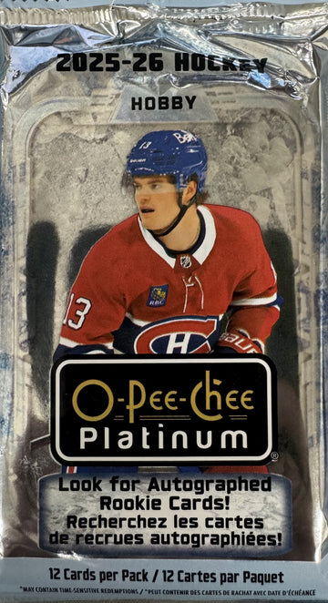 2025/26 Upper Deck O-Pee-Chee Platinum Hockey Hobby Pack