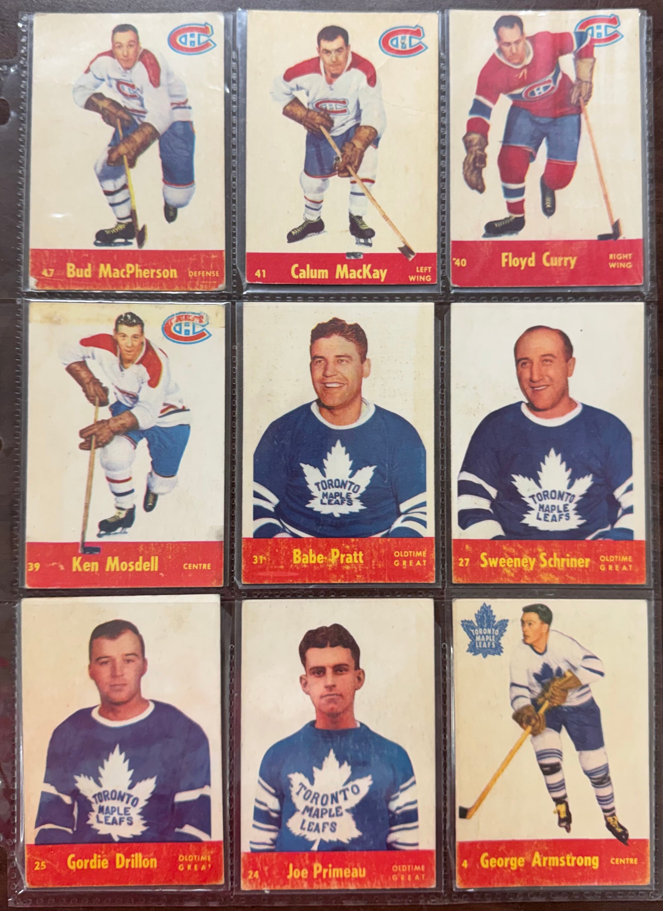 1955/56 Parkhurst Hockey Starter Set (24/80) Low Grade
