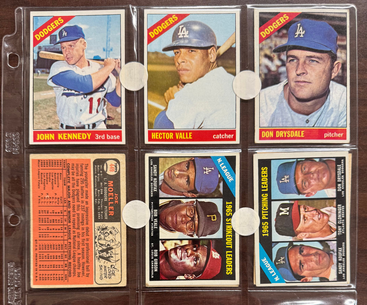1966 Topps Baseball Los Angeles Dodgers Partial Set Sutton RC VG/EX