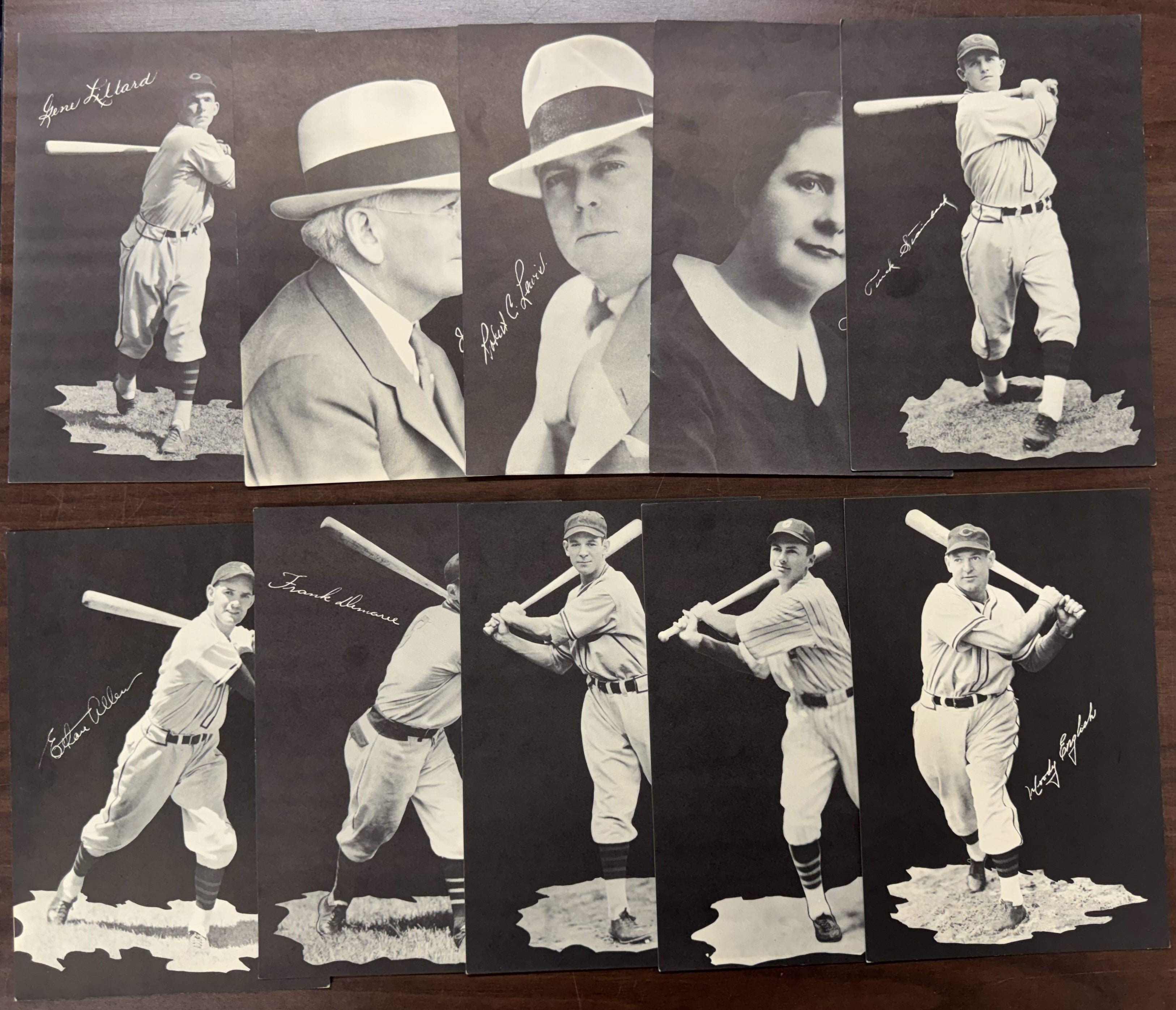 1936 Cubs Baseball Picture Pack Partial Set (31/34) W/ Rare Curt Davis EX