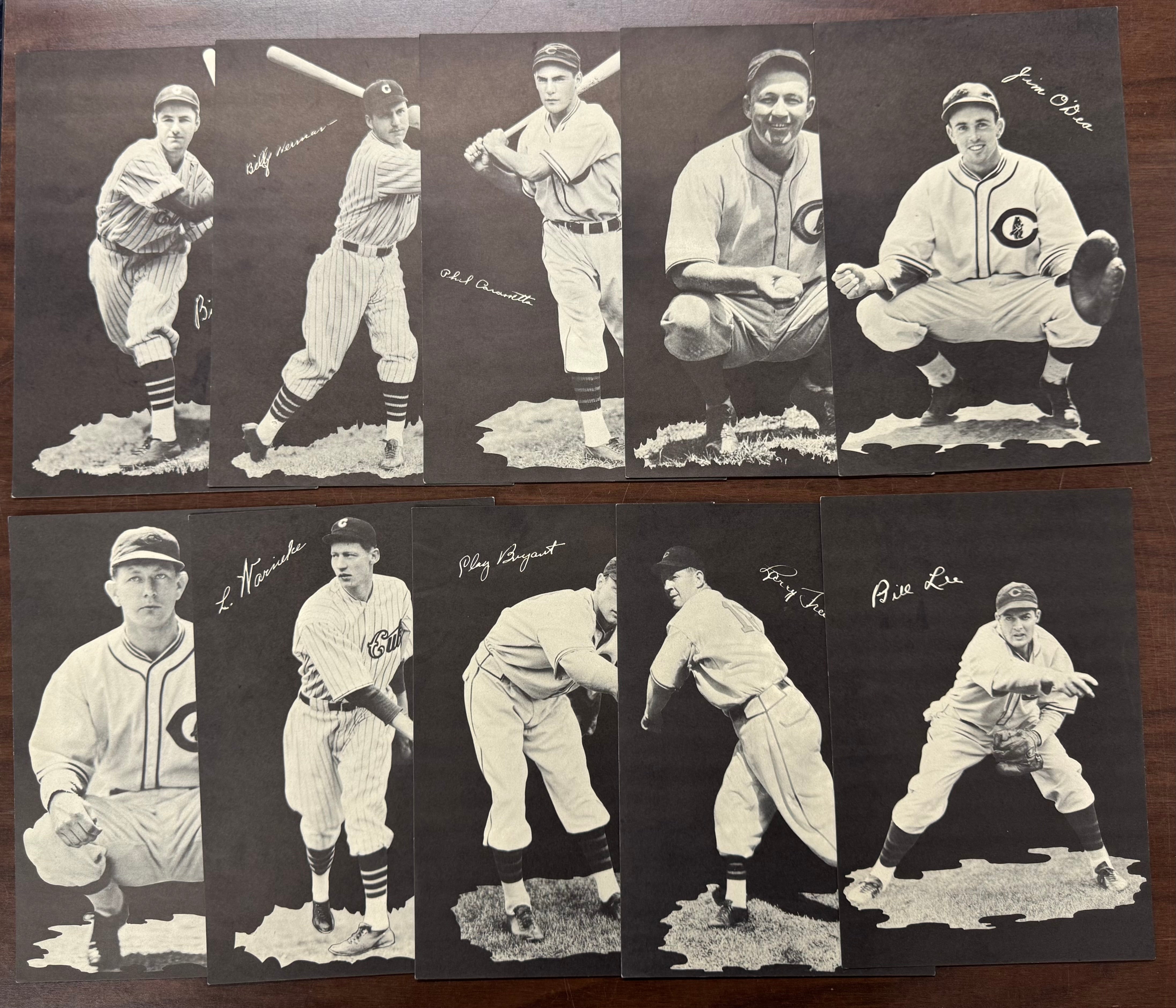 1936 Cubs Baseball Picture Pack Partial Set (31/34) W/ Rare Curt Davis EX