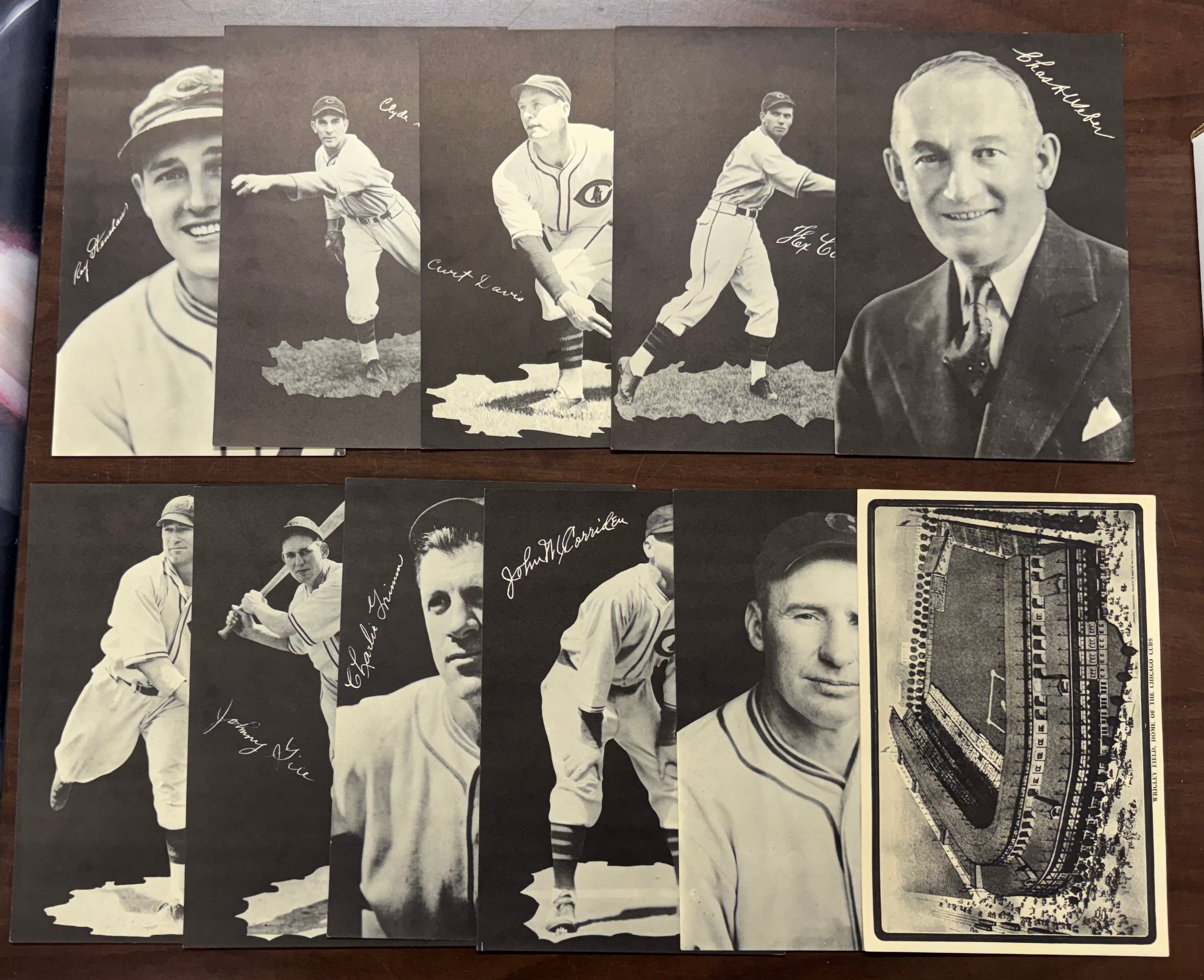 1936 Cubs Baseball Picture Pack Partial Set (31/34) W/ Rare Curt Davis EX
