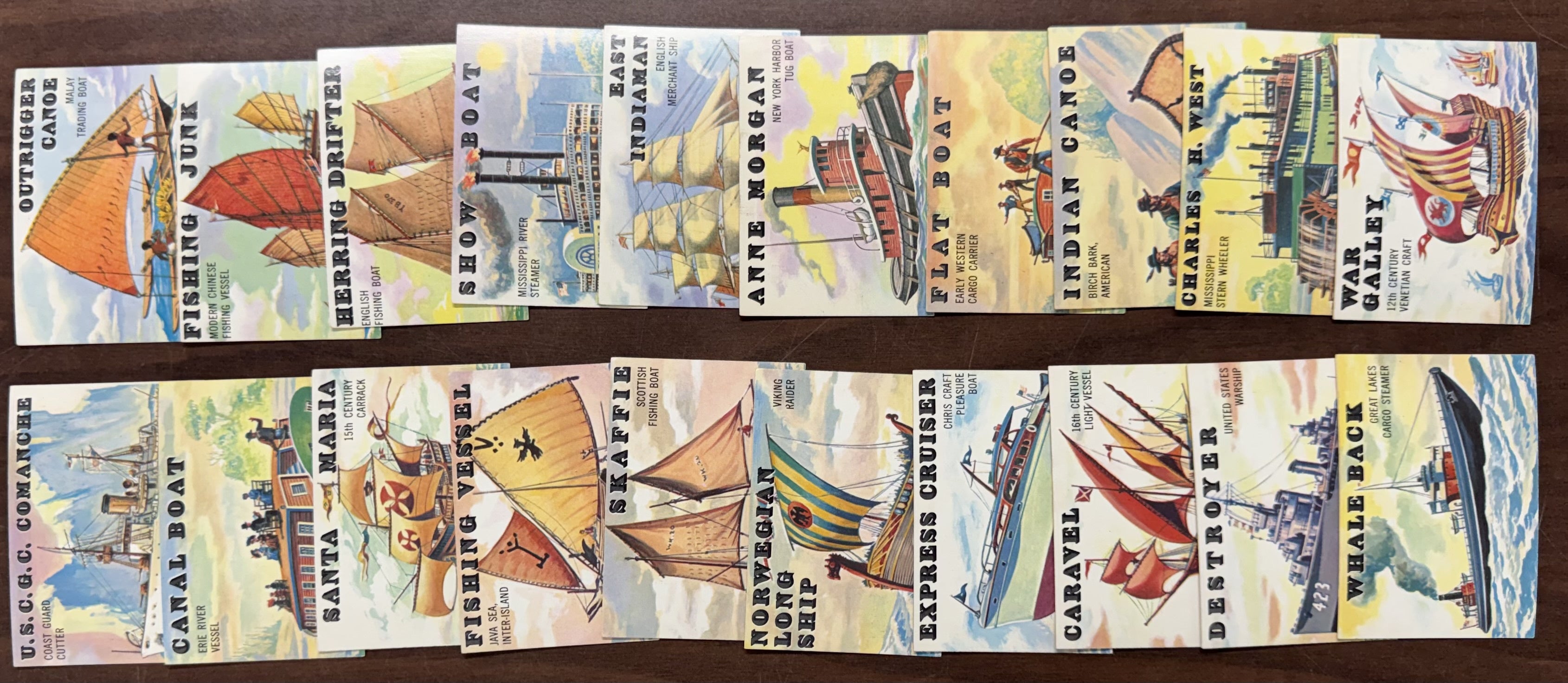 1955 Topps Rails and Sails Partial Set (82/200) EX-MT