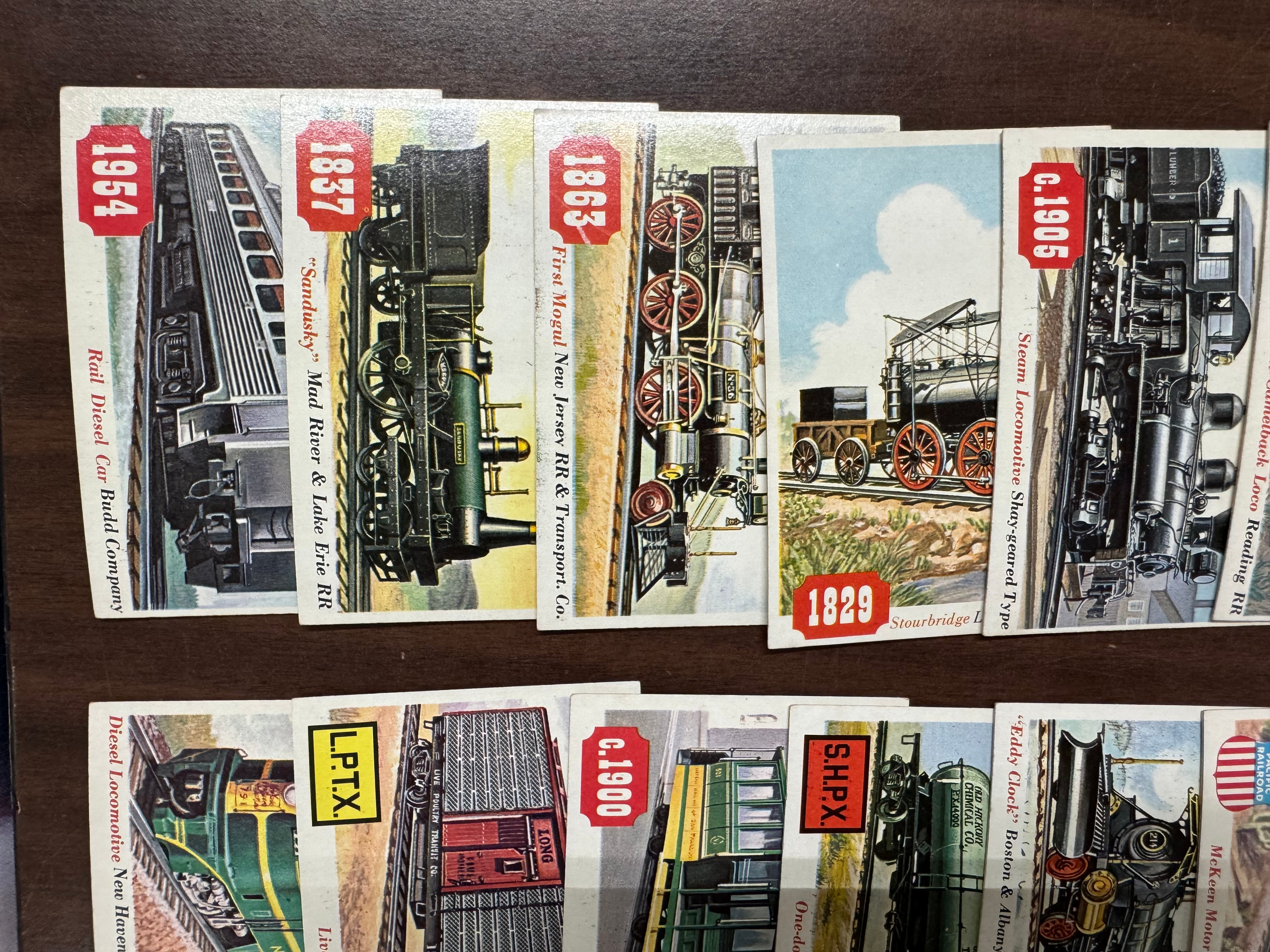 1955 Topps Rails and Sails Partial Set (82/200) EX-MT