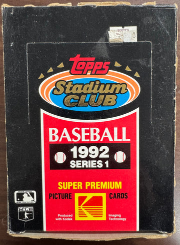 1992 Topps Stadium Club Baseball Series 1 Wax Box 36 Factory Sealed Packs