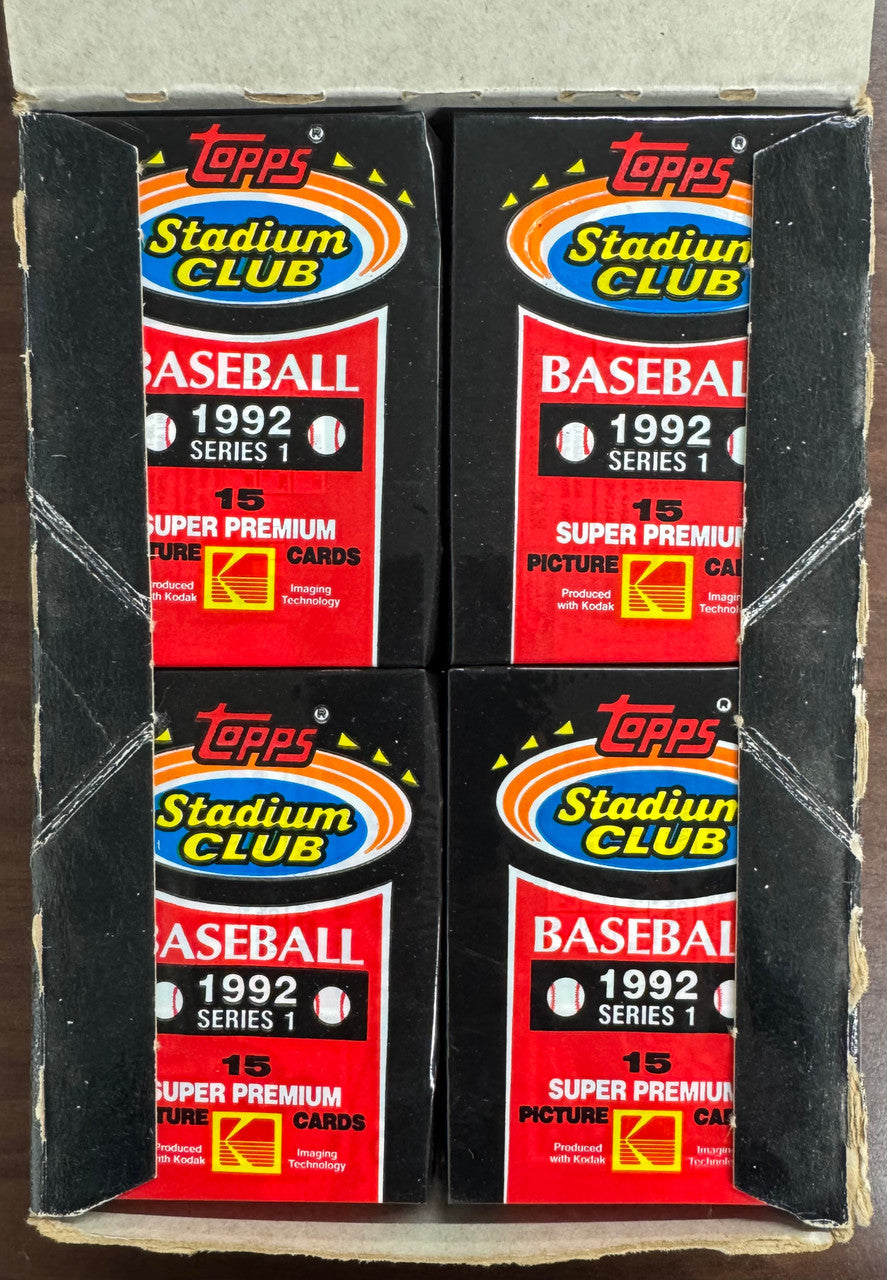 1992 Topps Stadium Club Baseball Series 1 Wax Box 36 Factory Sealed Packs