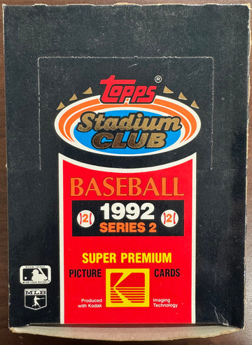 1992 Topps Stadium Club Baseball Series 2 Wax Box 36 Factory Sealed Packs