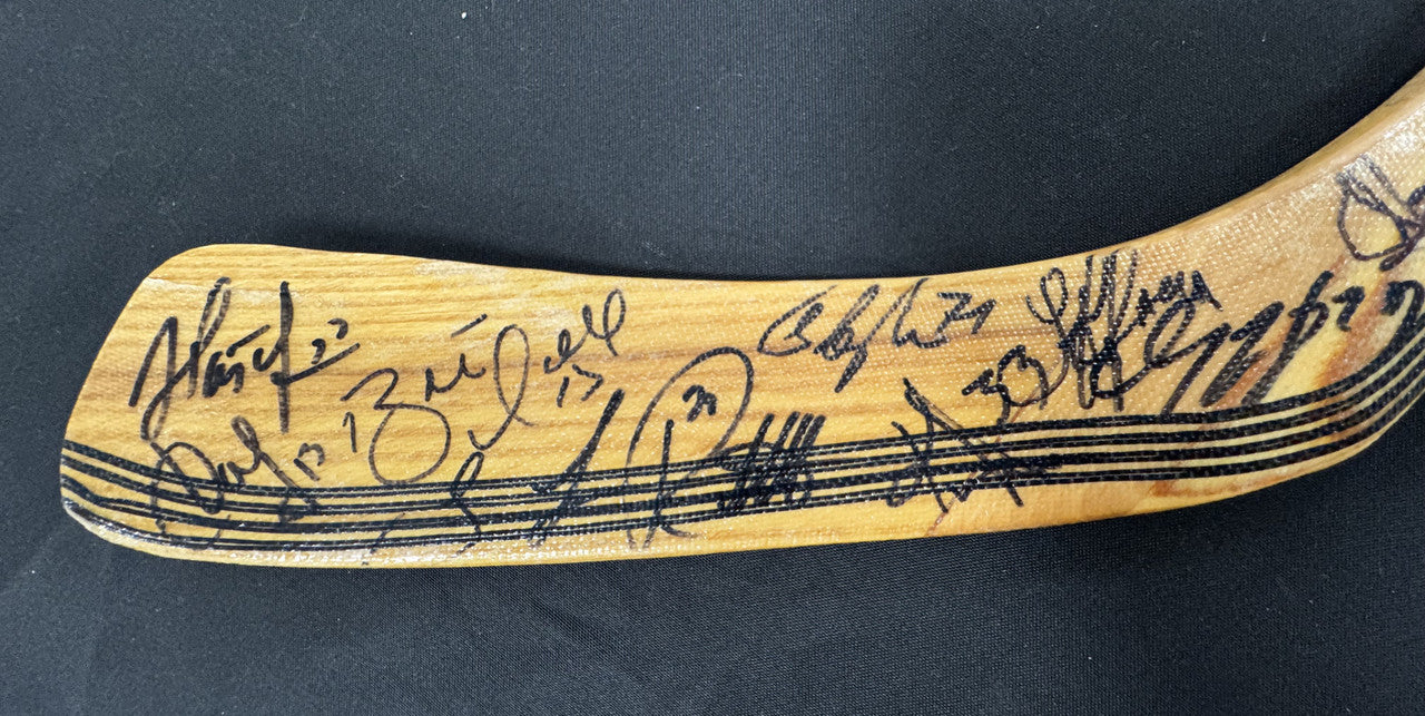 2001-02 Detroit Red Wings Stanley Cup Champions Signed Autographed Stick JSA