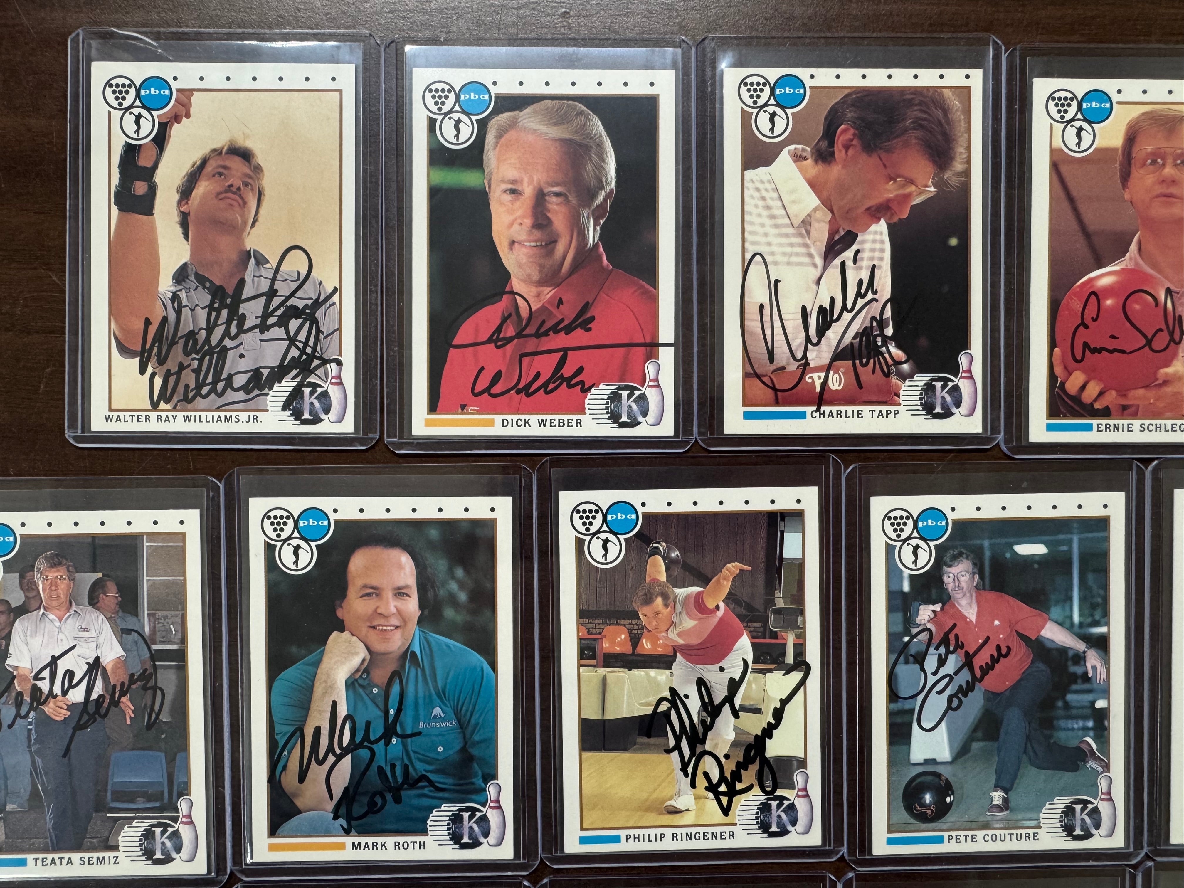 1990 PBA Kingpins Complete Card Set (100/100) W/ Autographs, Williams, Weber