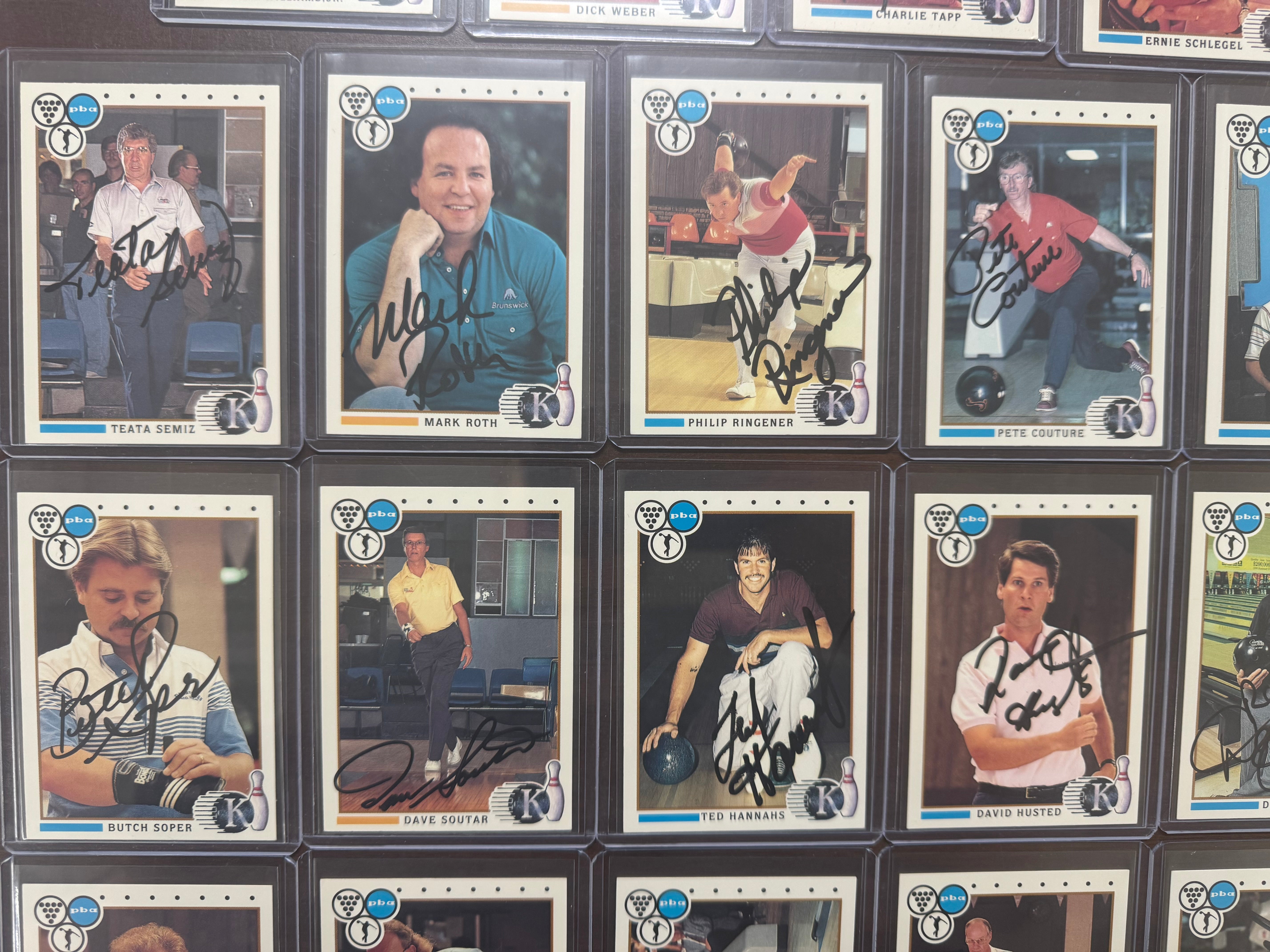 1990 PBA Kingpins Complete Card Set (100/100) W/ Autographs, Williams, Weber