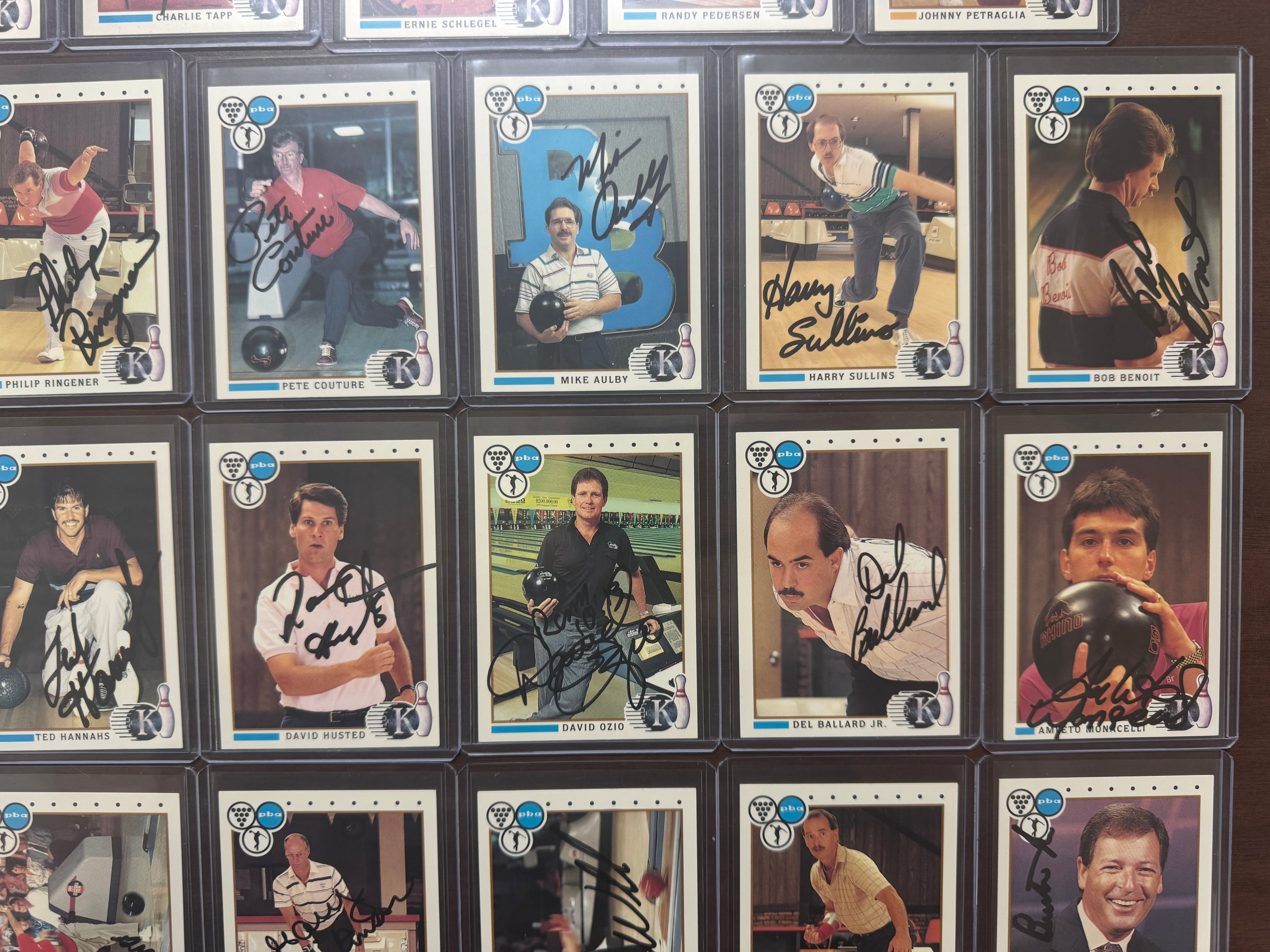 1990 PBA Kingpins Complete Card Set (100/100) W/ Autographs, Williams, Weber