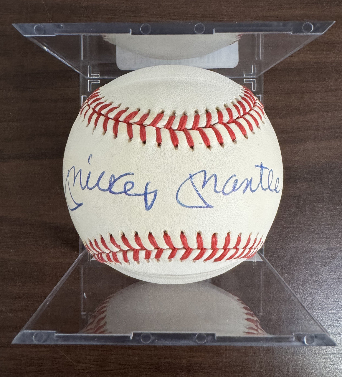 Mickey Mantle Signed Autographed Rawlings OAL Baseball JSA