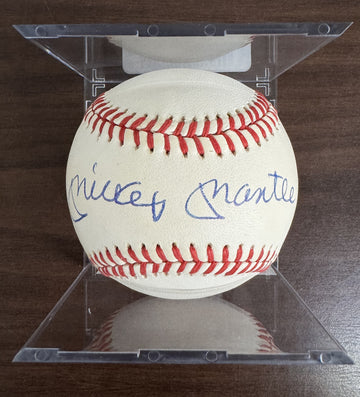 Mickey Mantle Signed Autographed Rawlings OAL Baseball JSA