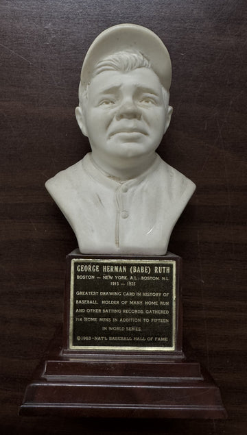 1963 Hall of Fame Baseball Babe Ruth Mini Bust