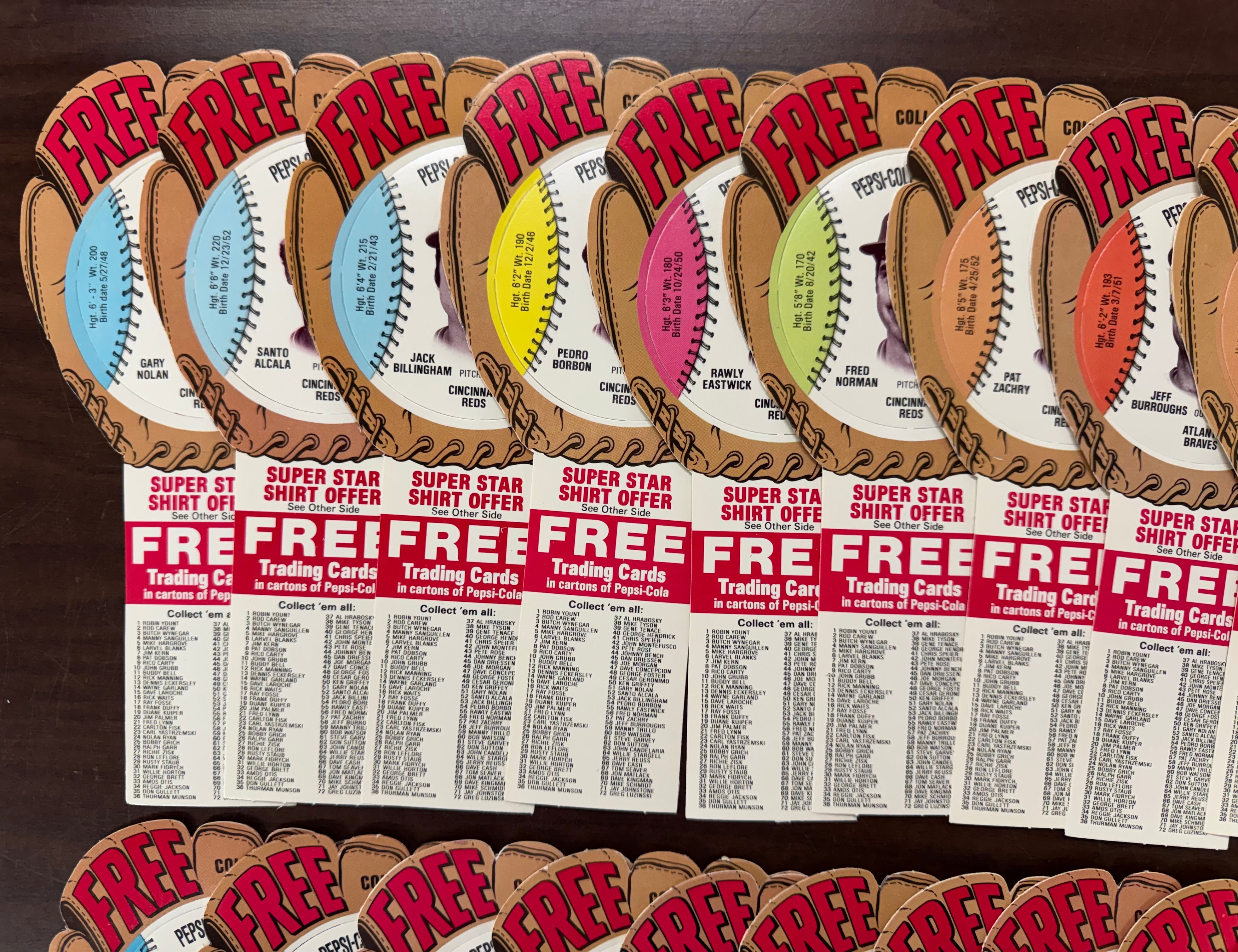 1977 Pepsi-Cola Baseball Glove Disc Complete Set (70/70) NM