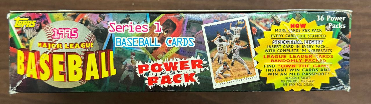 1995 Topps Baseball Series 1 Power Pack Box 36 Factory Sealed Packs