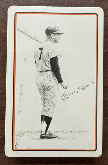 1978 Sports Deck Mickey Mantle Landsman Playing Cards Mint Sealed