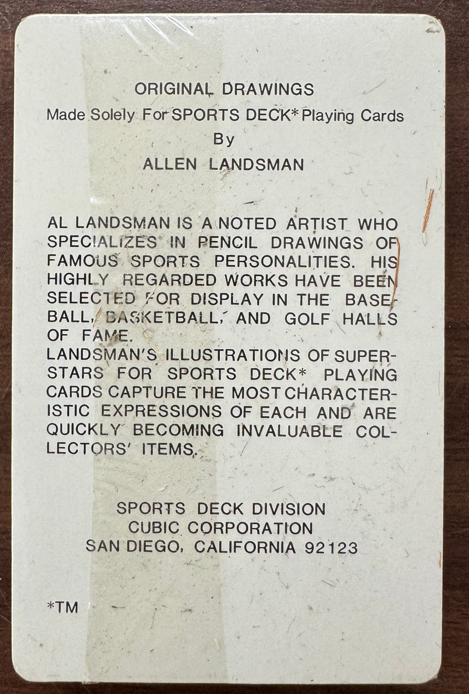1978 Sports Deck Mickey Mantle Landsman Playing Cards Mint Sealed