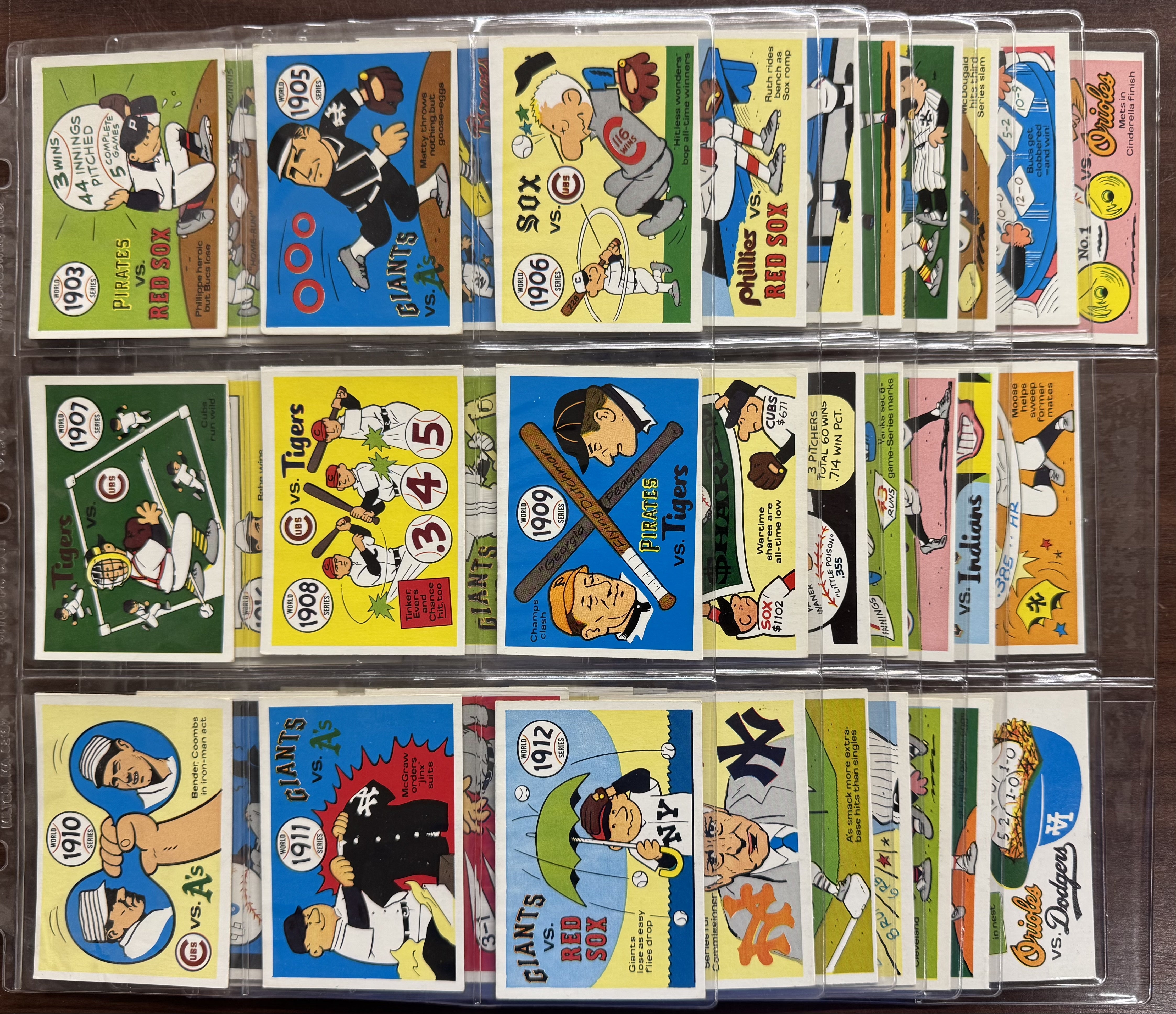1970 Fleer Laughlin World Series Baseball Complete Set (66/66) EX-NM