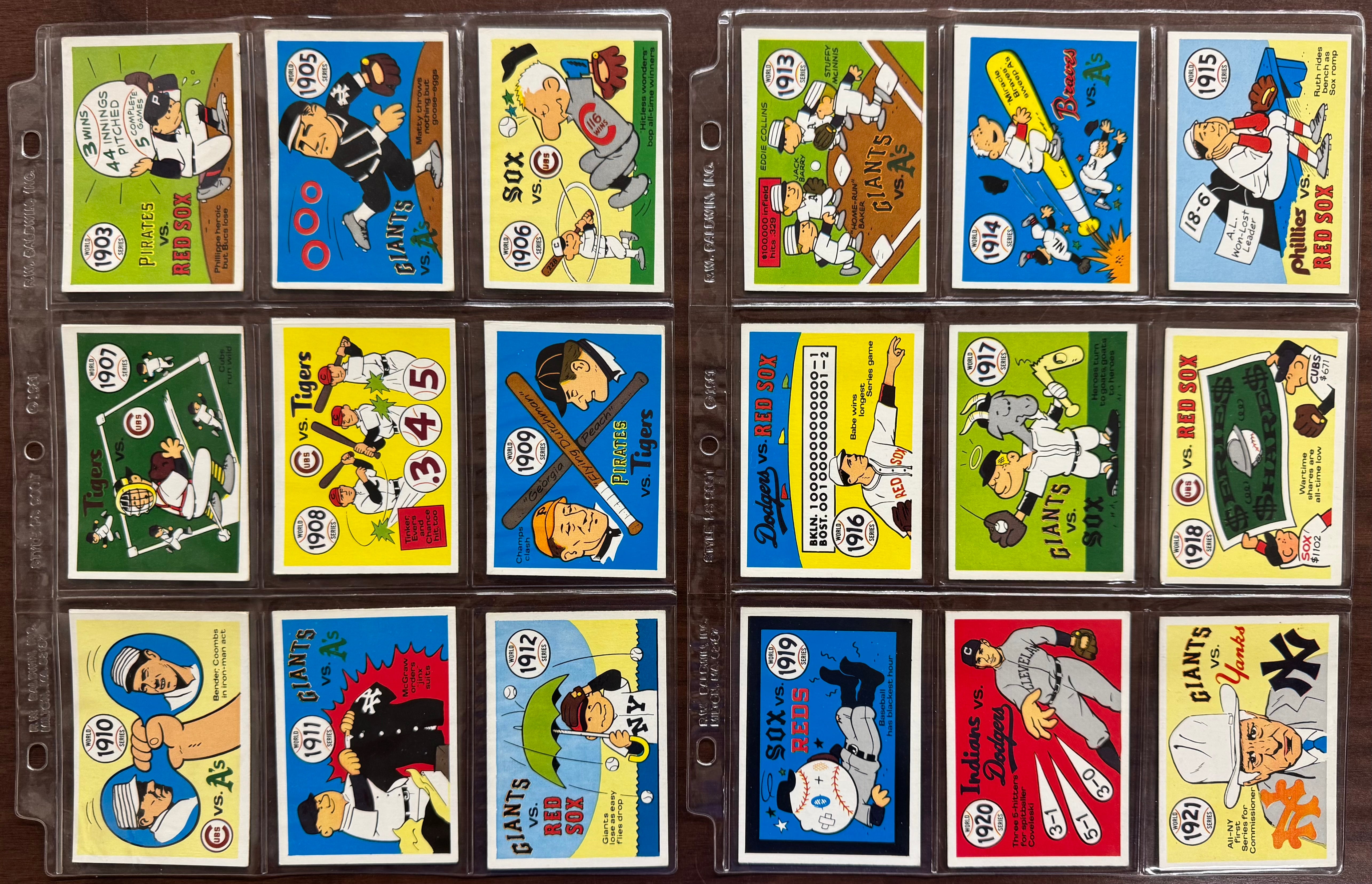 1970 Fleer Laughlin World Series Baseball Complete Set (66/66) EX-NM