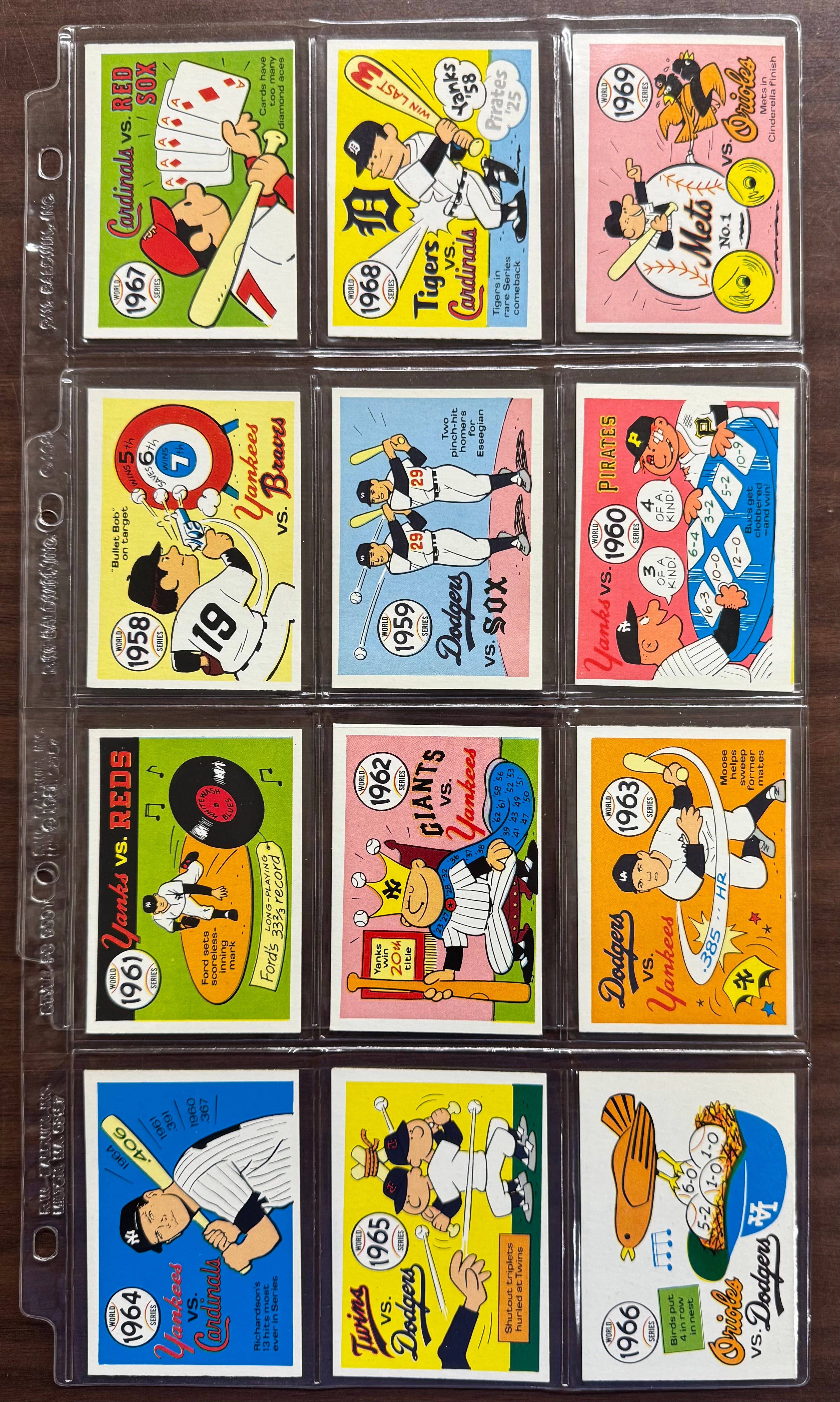 1970 Fleer Laughlin World Series Baseball Complete Set (66/66) EX-NM