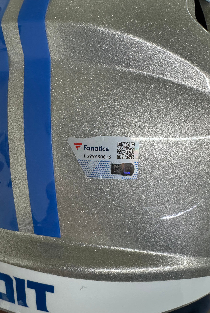 D'Andre Swift Signed Autographed Replica Helmet Lions