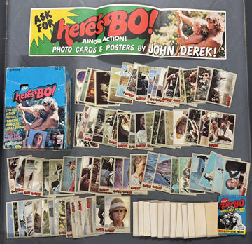 1981 Fleer Here's Bo! Complete Card Set (72/72) W/ Posters, Box, Wrapper NM