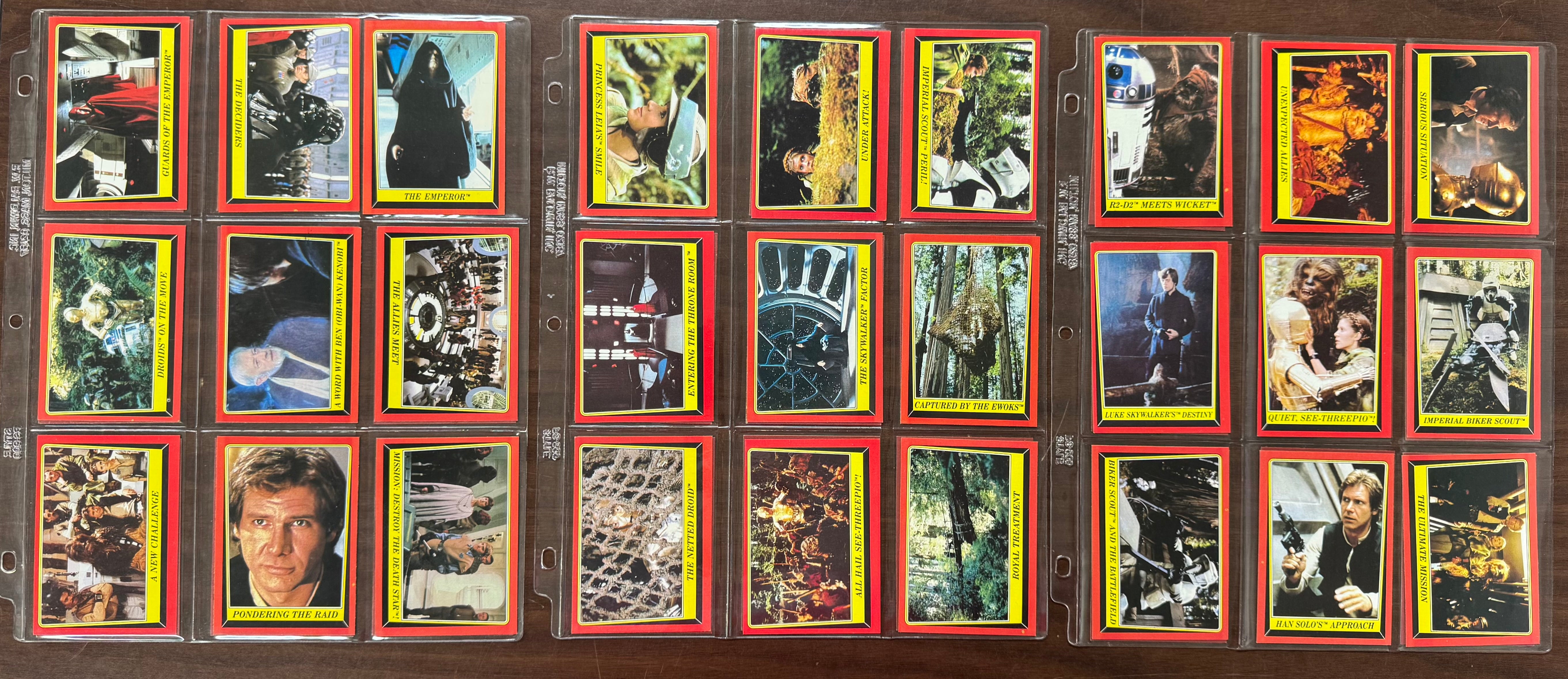 1983 Topps Return of the Jedi Complete Set (132/132) W/ Stickers (33/33) NM