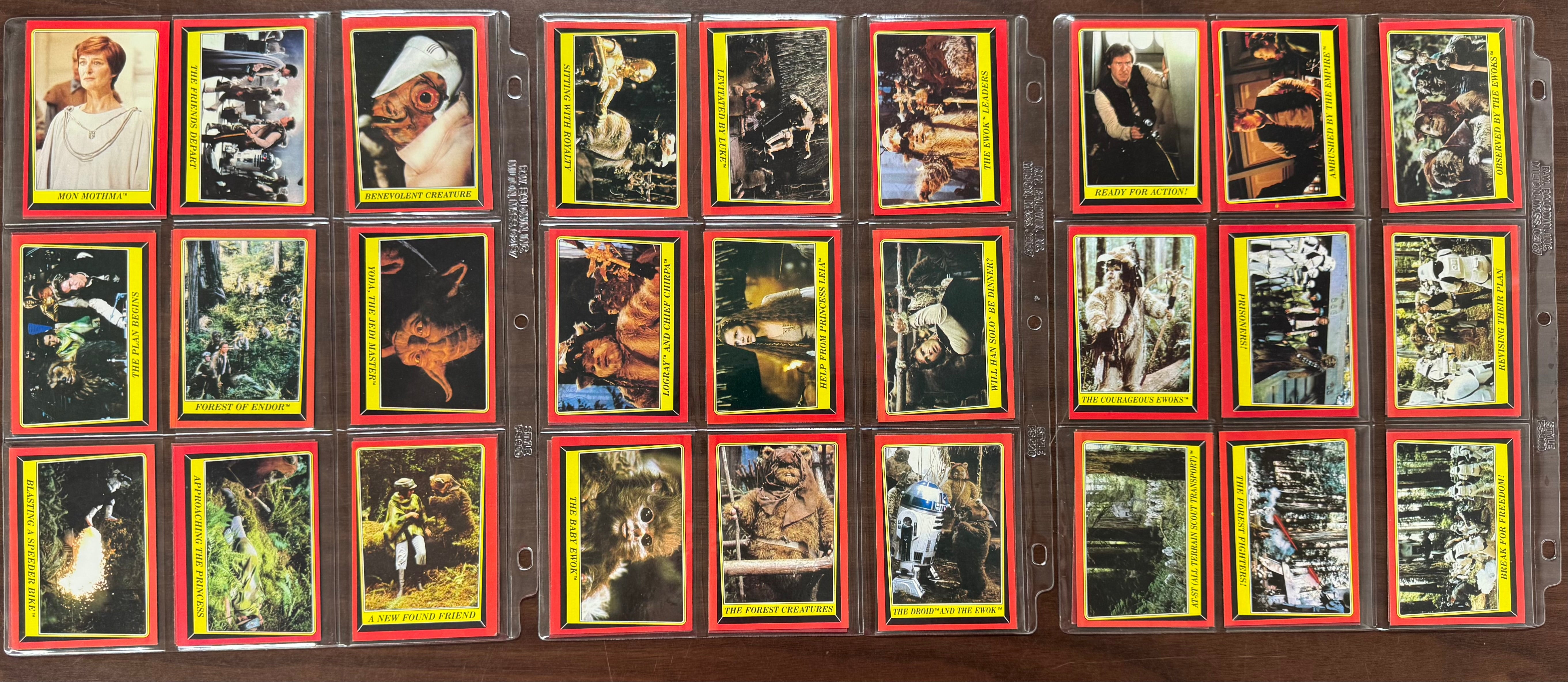 1983 Topps Return of the Jedi Complete Set (132/132) W/ Stickers (33/33) NM