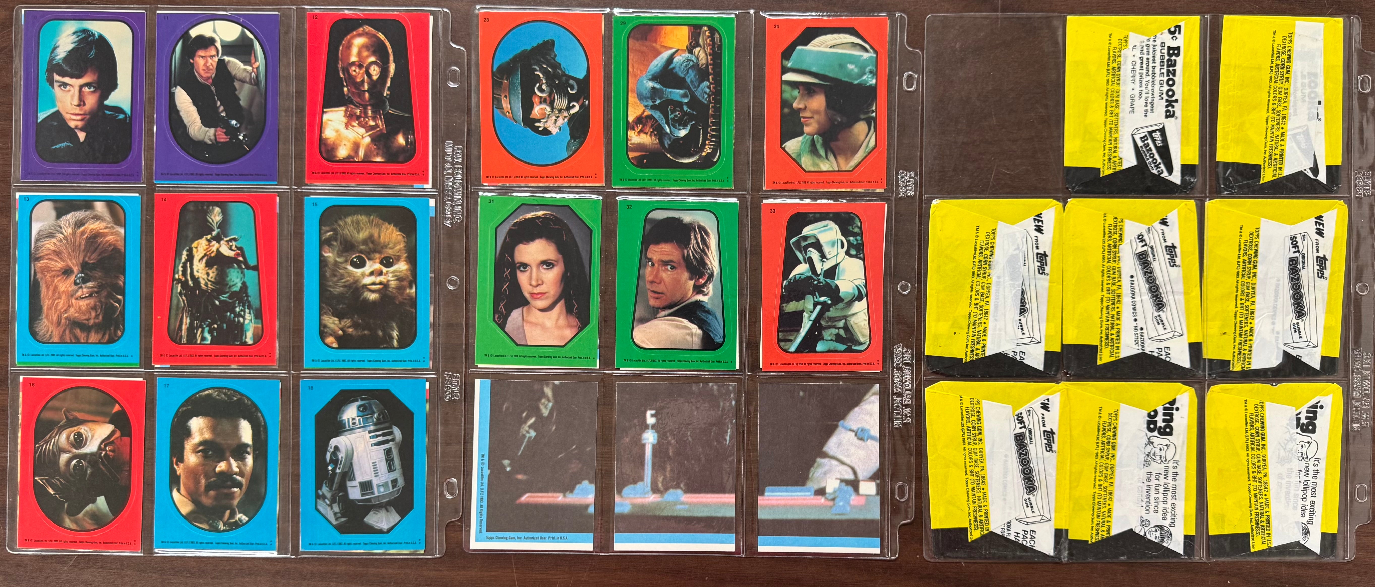1983 Topps Return of the Jedi Complete Set (132/132) W/ Stickers (33/33) NM