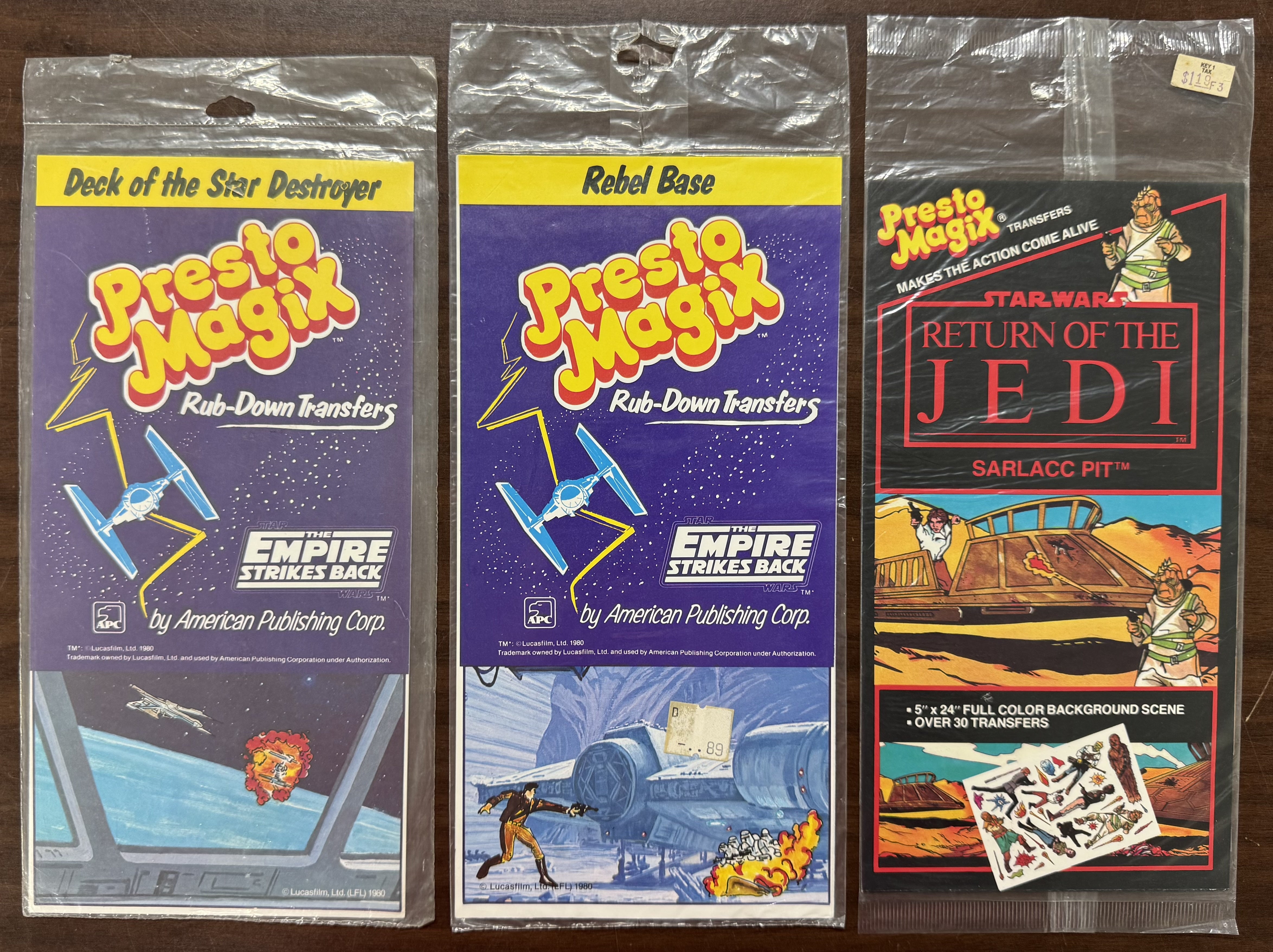 1980/83 Presto Magix Star Wars Empire Strikes Back and Return of the Jedi Lot