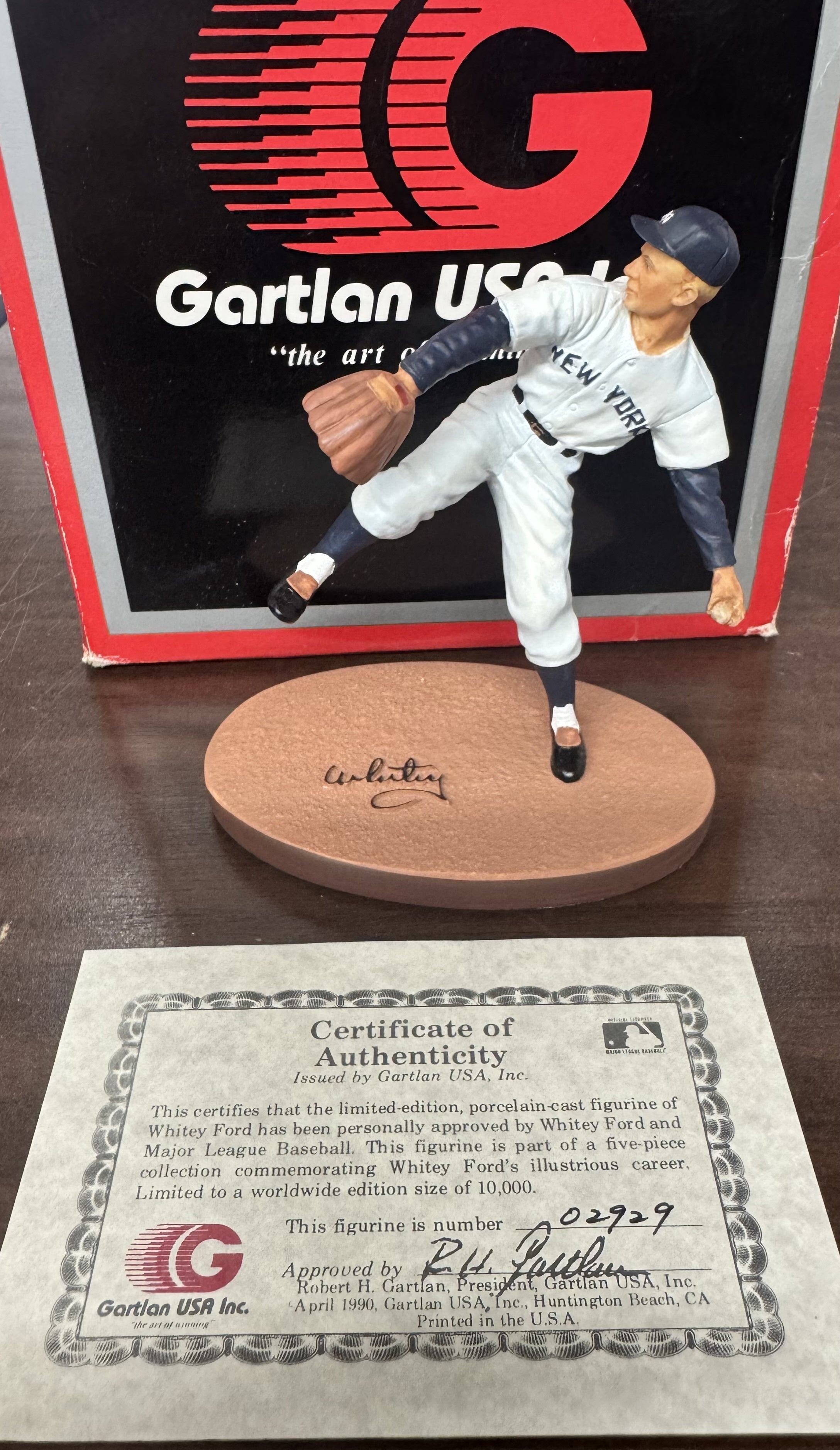 1990 Gartlan Whitey Ford Small Numbered Limited Edition Figure