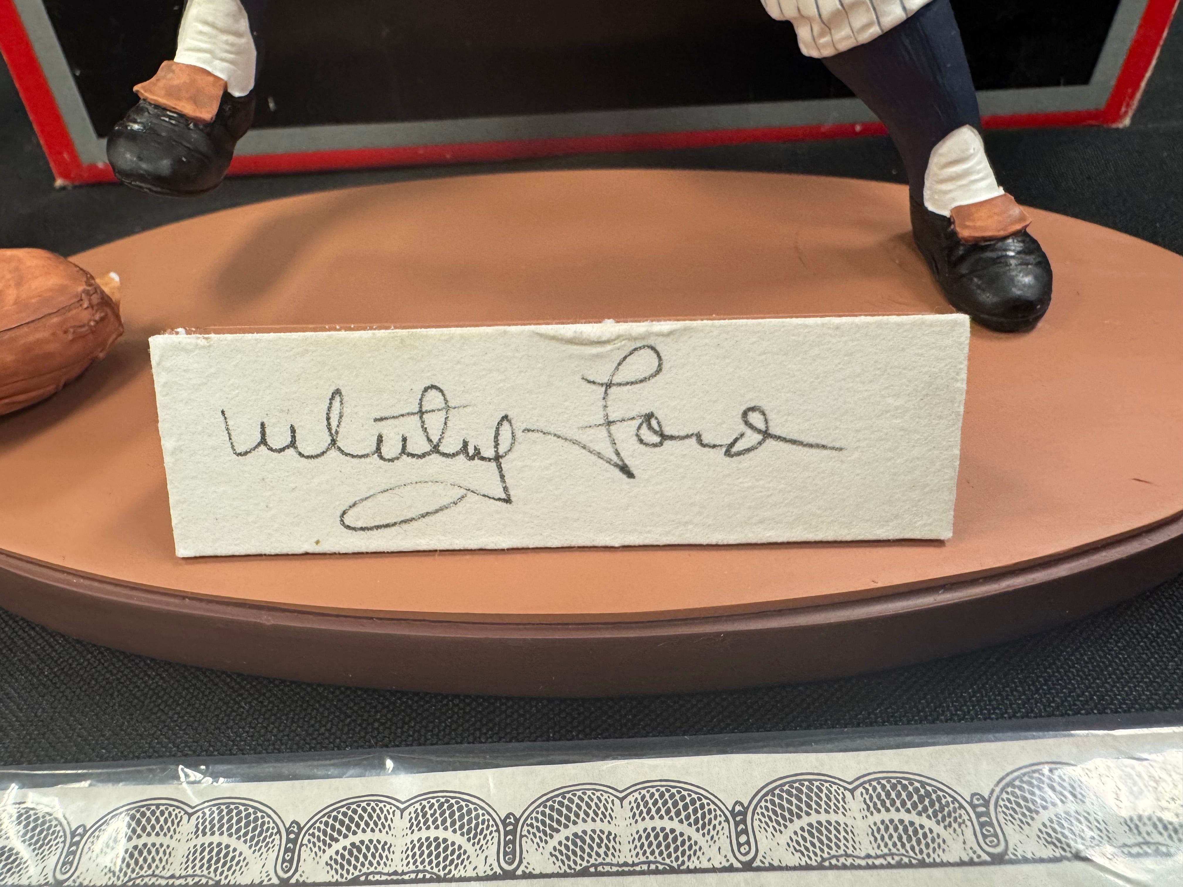 1990 Gartlan Whitey Ford Signed Autograph Numbered Limited Edition Figurine
