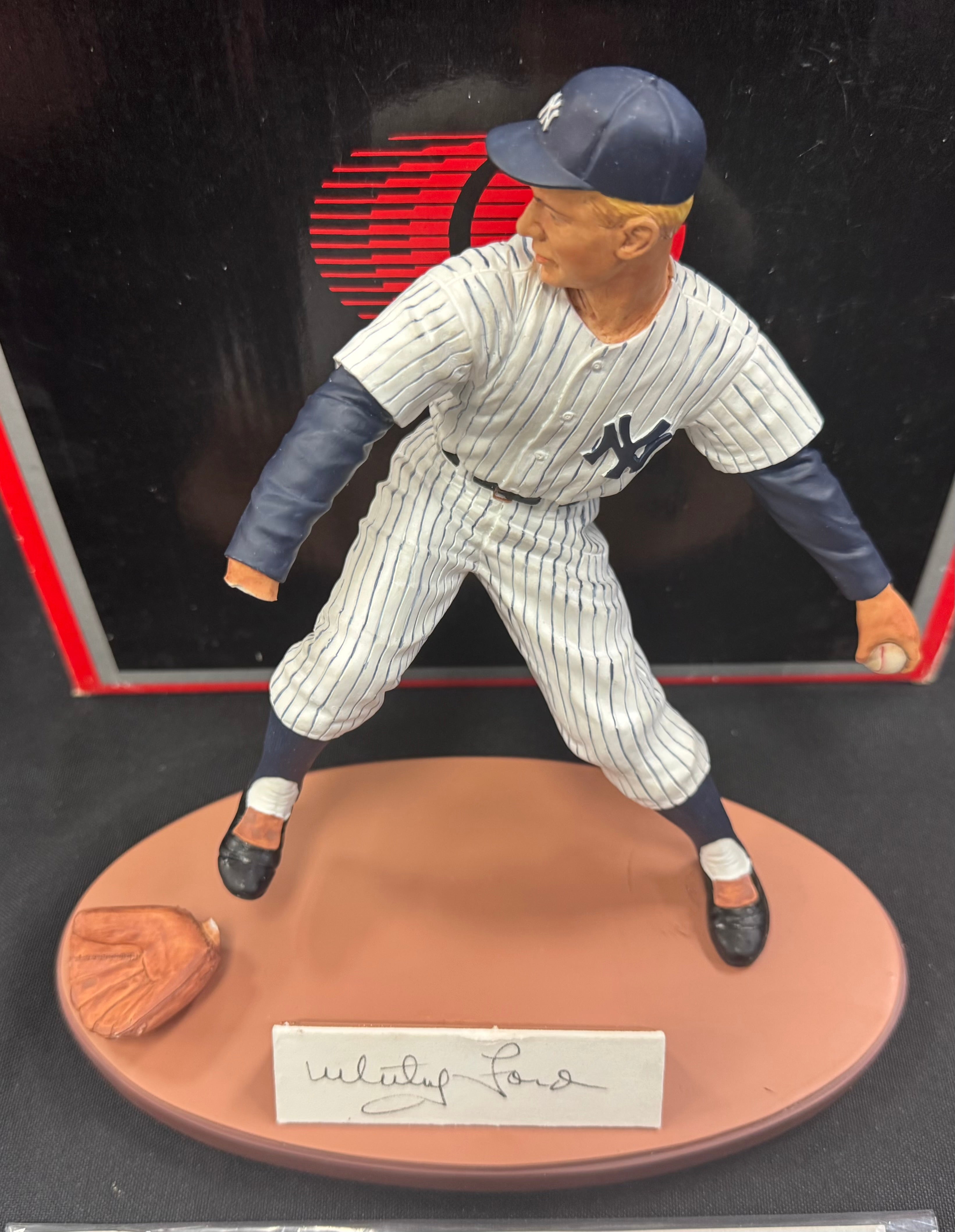 1990 Gartlan Whitey Ford Signed Autograph Numbered Limited Edition Figurine