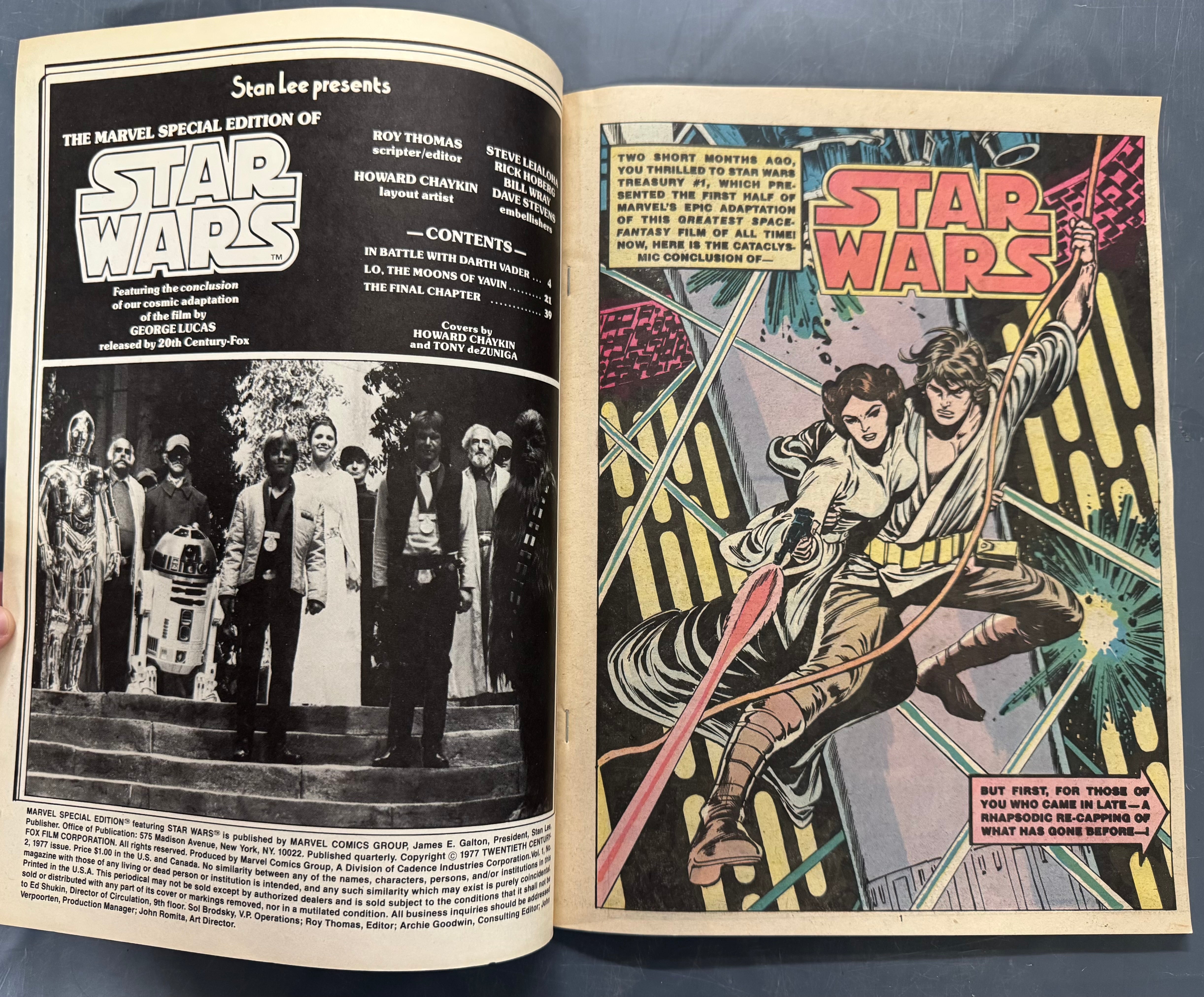 1977 Marvel Comics Star Wars Vol.2 Oversized Special Edition VF-NM