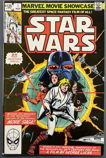 1982 Marvel Comics Star Wars #1 Movie Showcase Comic Book VG
