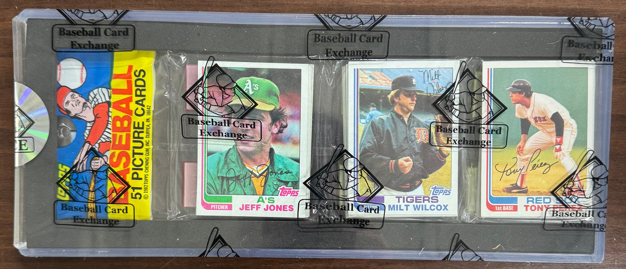 1982 Topps Baseball Rack Pack BBCE Wrapped & Sealed Blank Back Error On Back