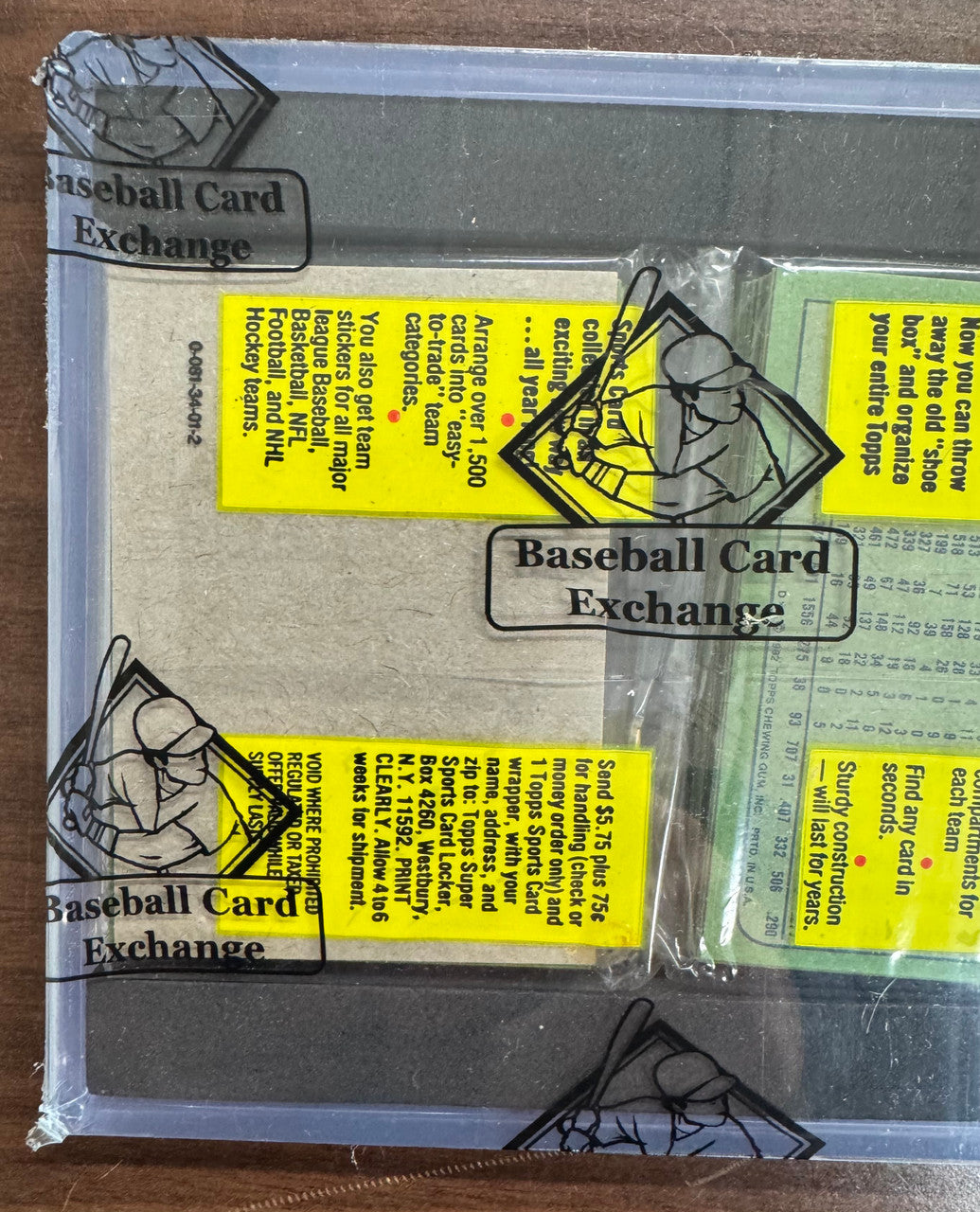 1982 Topps Baseball Rack Pack BBCE Wrapped & Sealed Blank Back Error On Back