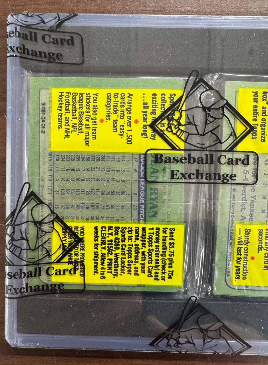 1982 Topps Baseball Rack Pack BBCE Wrapped & Sealed Nolan Ryan On Back