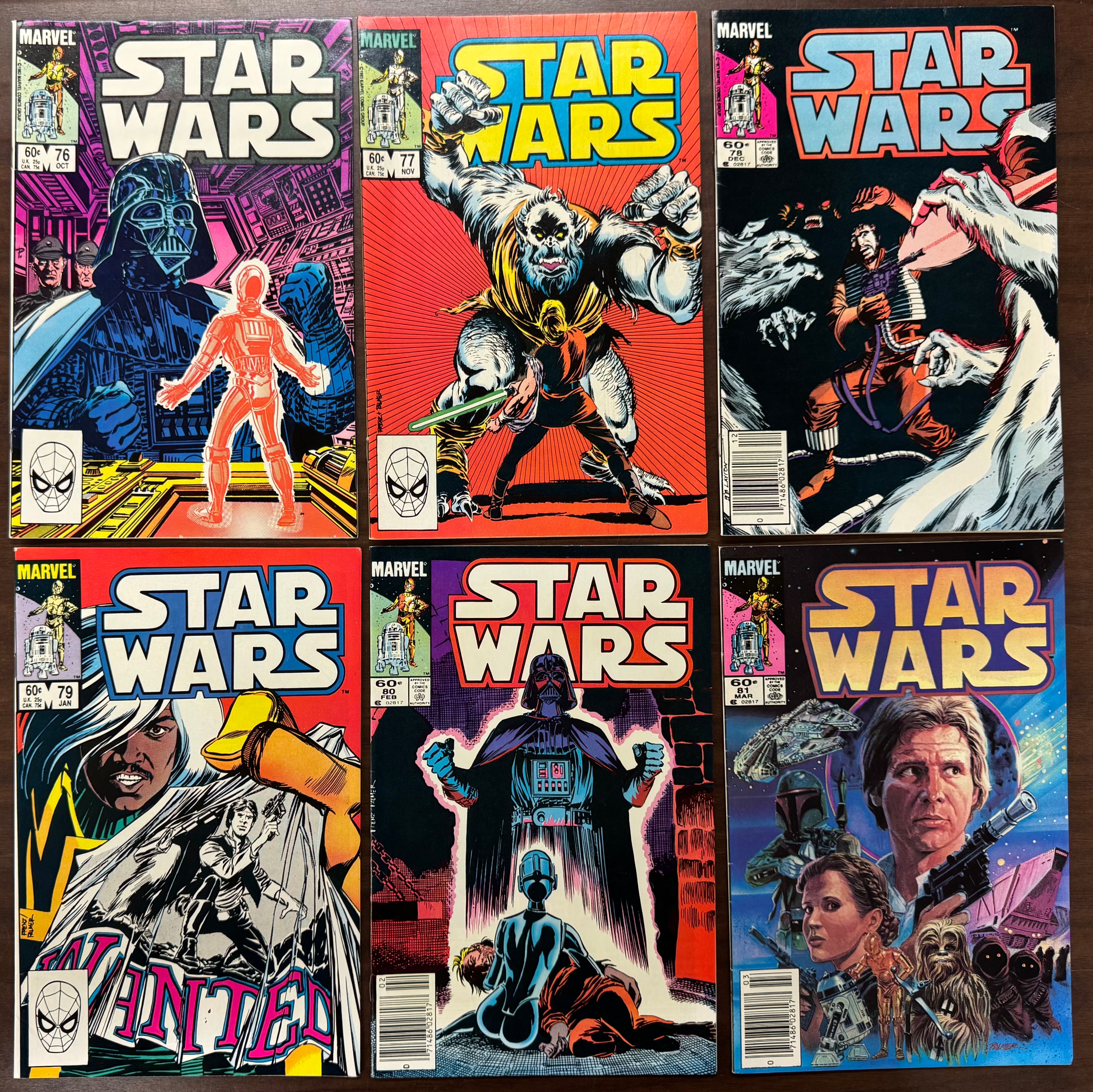 1983/84 Marvel Comics Star Wars #76-89 Comic Book Lot VF-NM
