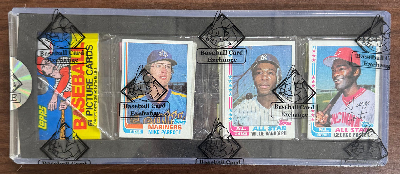 1982 Topps Baseball Rack Pack BBCE Wrapped & Sealed Mike Schmidt On Back +