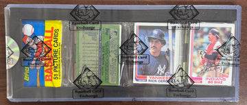 1982 Topps Baseball Rack Pack BBCE Wrapped Sealed Mike Schmidt Back + Backwards