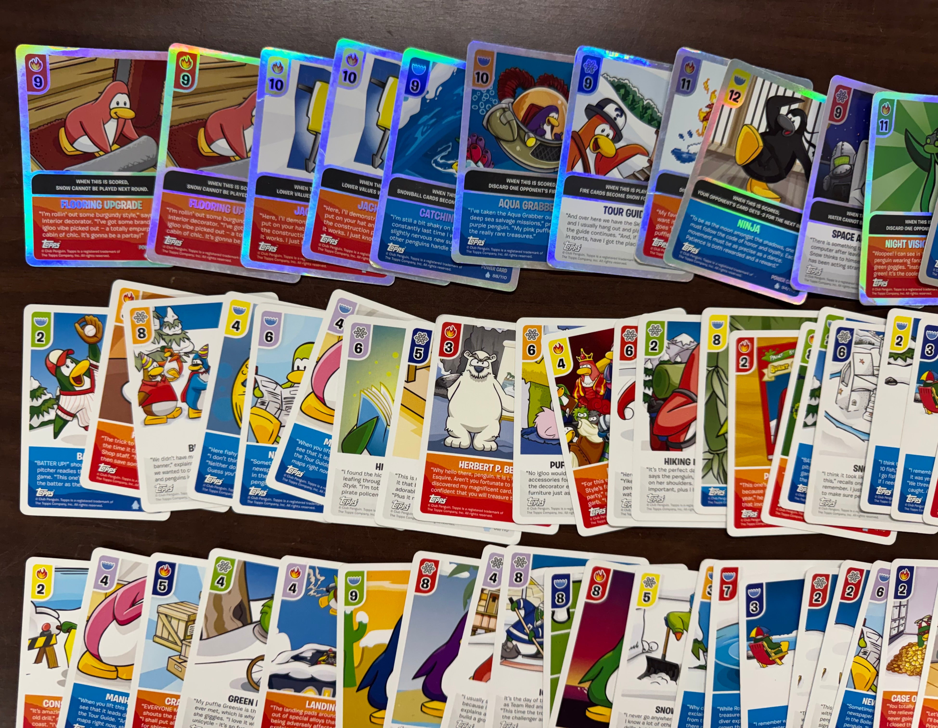 2008 Topps Club Penguin Card-Jitsu Trading Card Lot W/ Foils