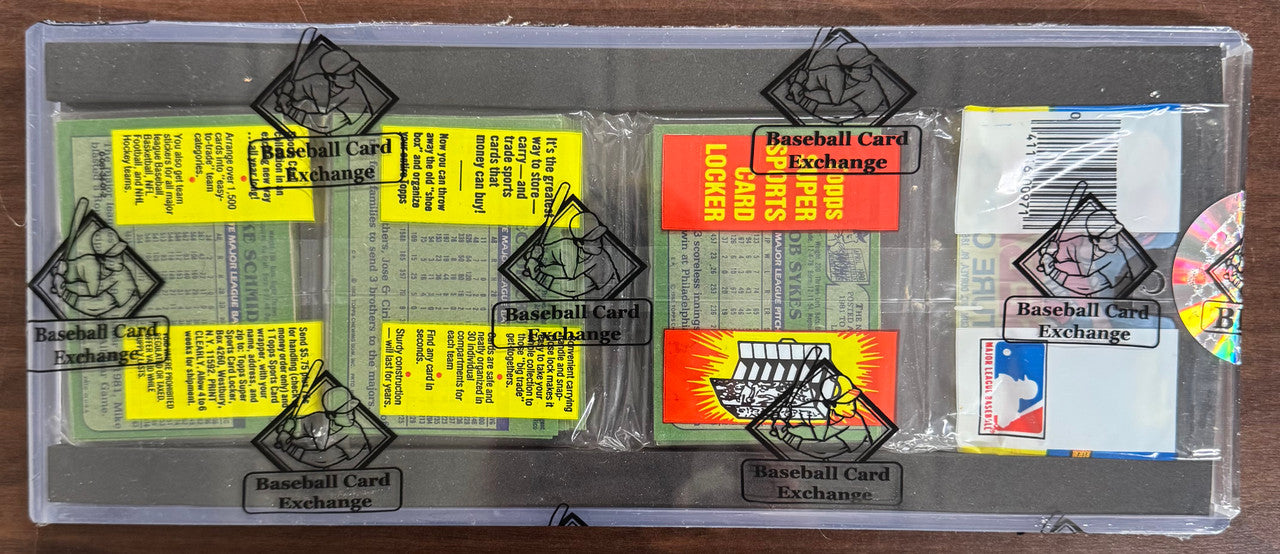 1982 Topps Baseball Rack Pack BBCE Wrapped Sealed Mike Schmidt Back + Backwards