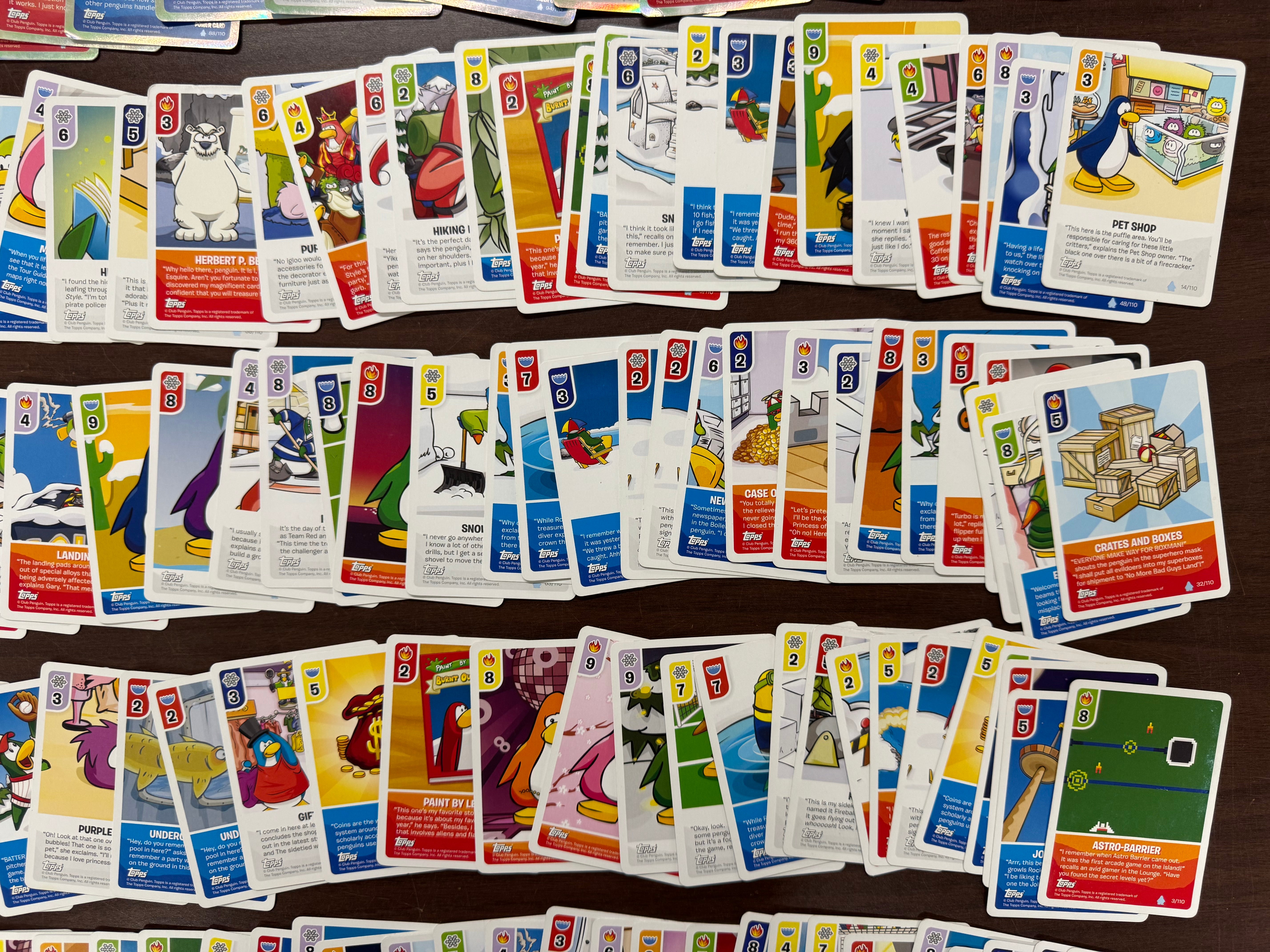 2008 Topps Club Penguin Card-Jitsu Trading Card Lot W/ Foils
